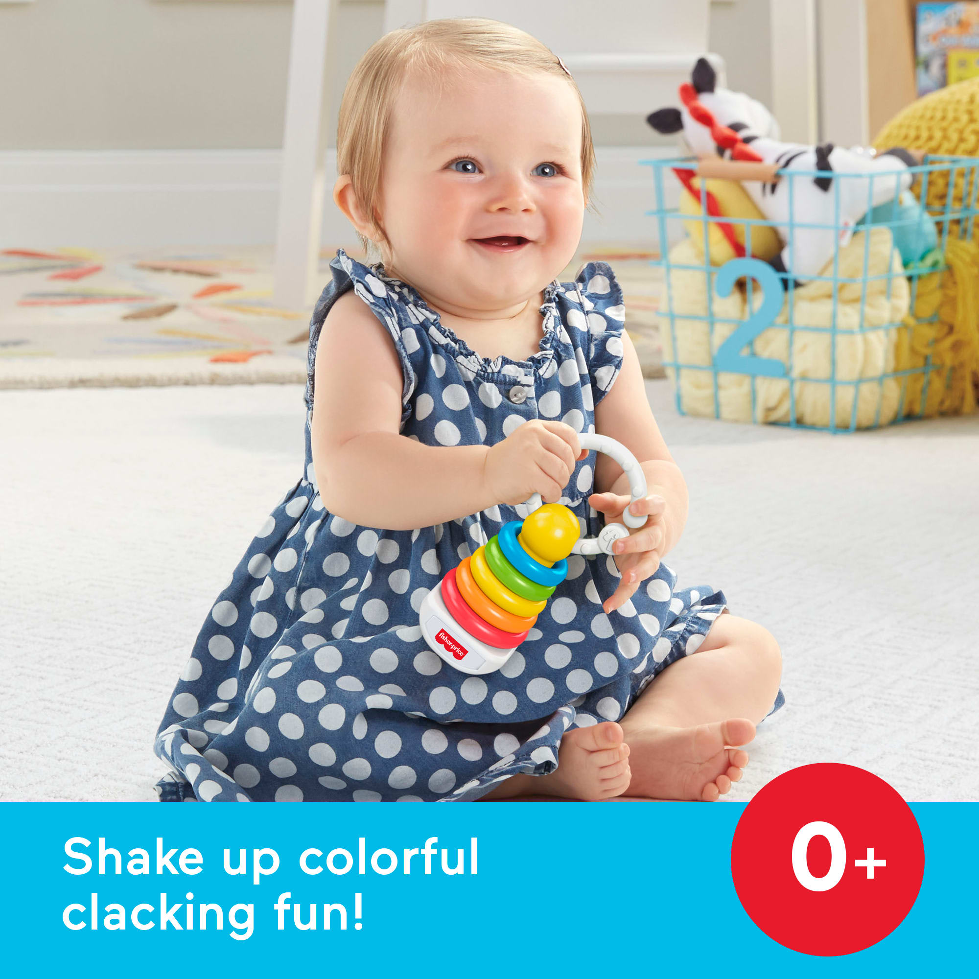 Fisher-Price Newborn Classic 2-Pack. Baby Rattle & Sensory Activity Toys For Developmental Play - Image 2