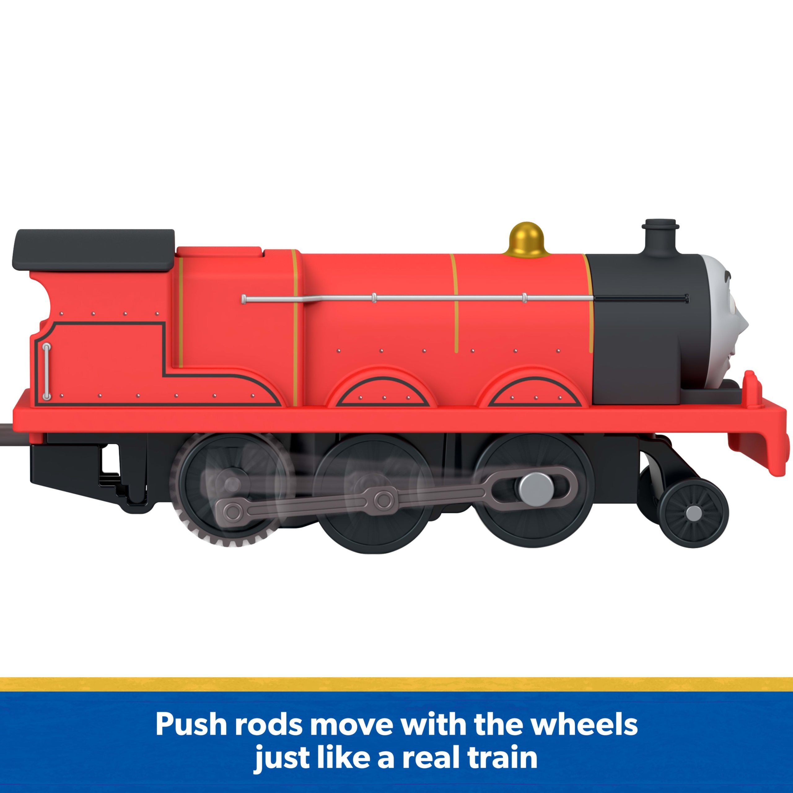 Thomas & Friends By Fisher-Price Motorized James Engine & Tender. Battery-Powered Toy Train - Image 5