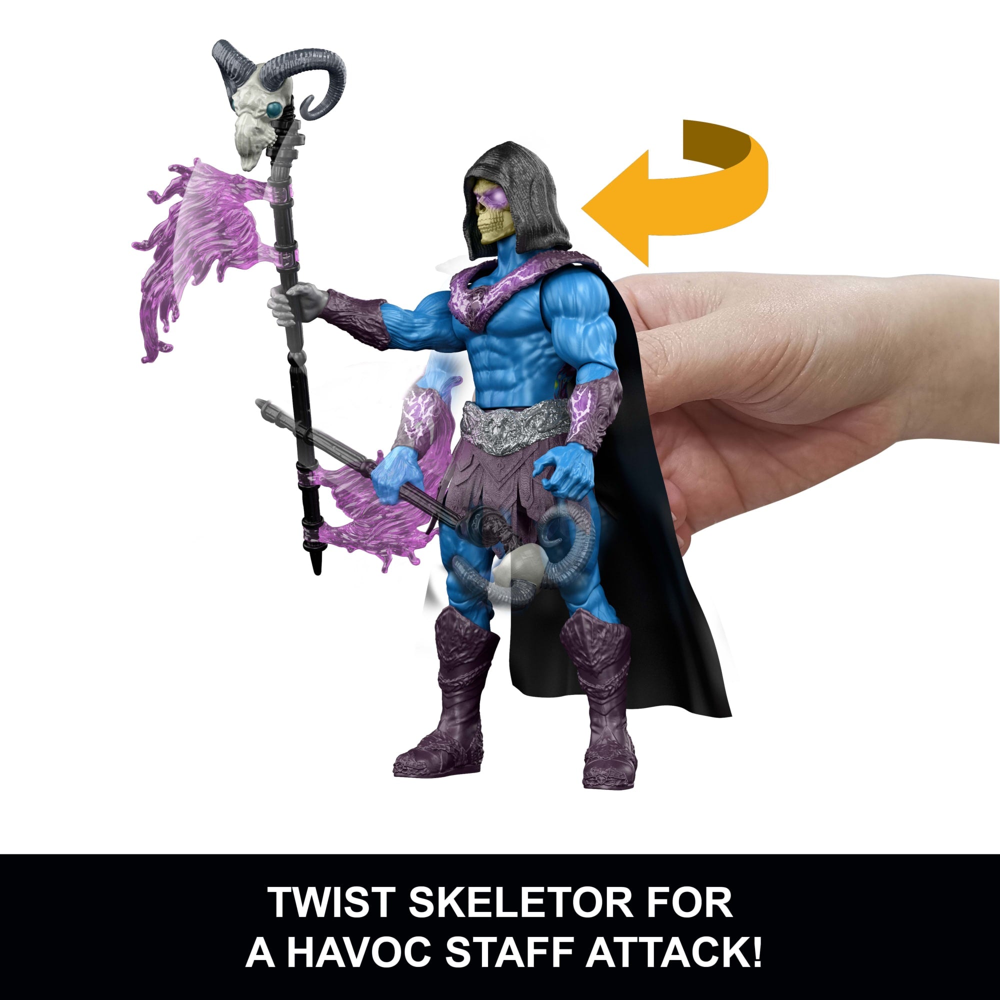 Masters Of The Universe Skeletor Havoc Staff Attack Figure - Image 2