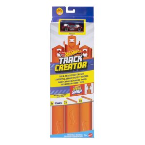 Hot Wheels Track Creator Car & Track Pack With 1:64 Scale Toy Vehicle. 10 Feet Of Speed Snap Track
