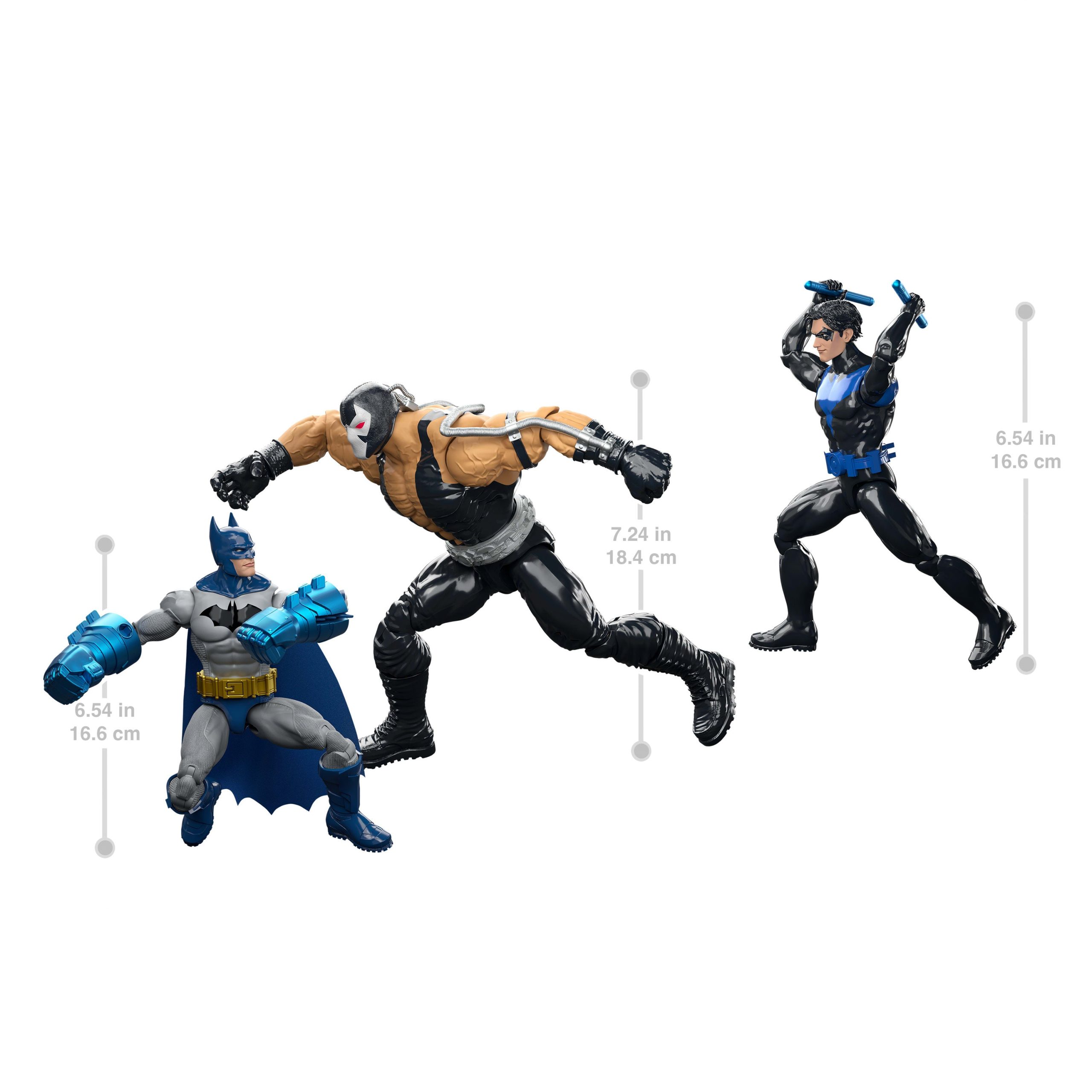DC Premier Batman & Nightwing vs Bane Pack 6.5 Inch Scale Action Figures. Accessories - Image 5