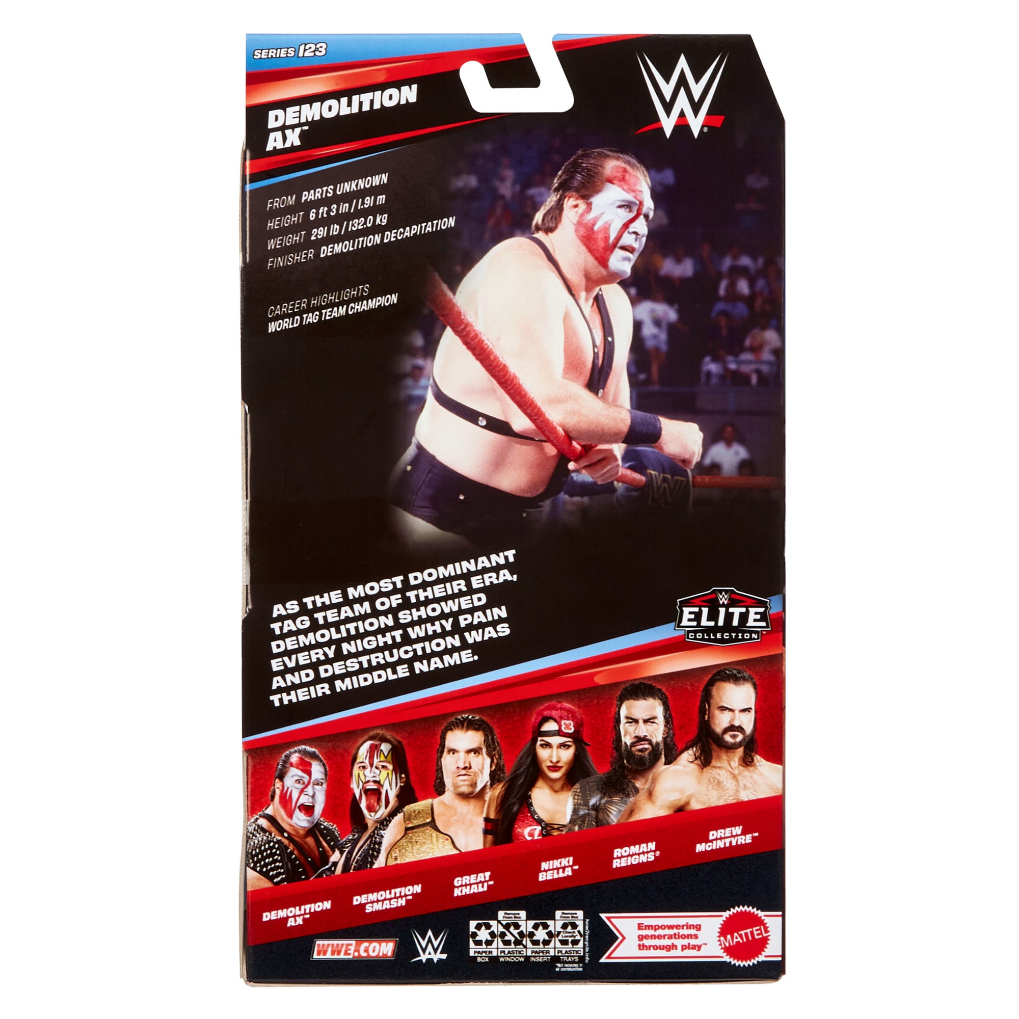 WWE Elite Demolition Ax Action Figure. Series #123 Set. 6-Inch Collectible With Accessories - Image 6