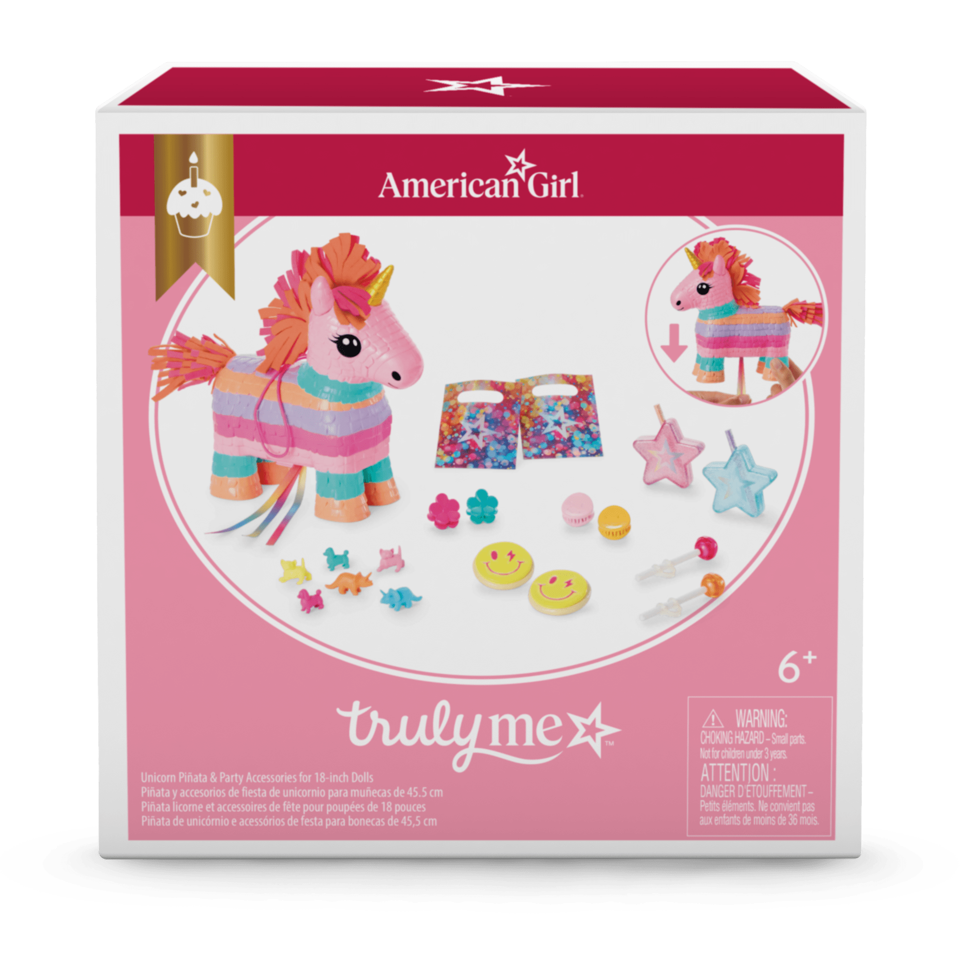 Pink Party-Ready Dress & Party Accessories for 18-inch Dolls - Image 9