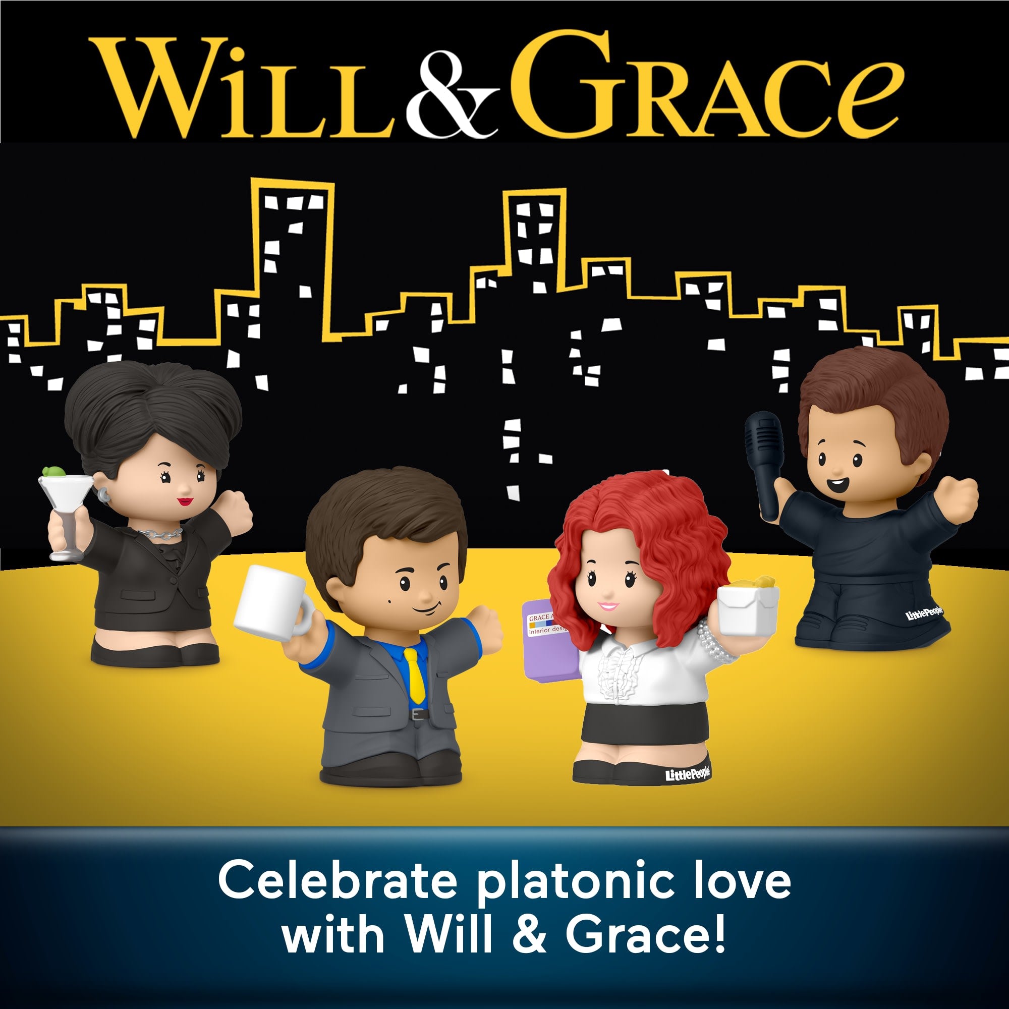 Little People Collector Will And Grace Tv Series Special Edition Set For Adults & Fans. 4 Figures - Image 2