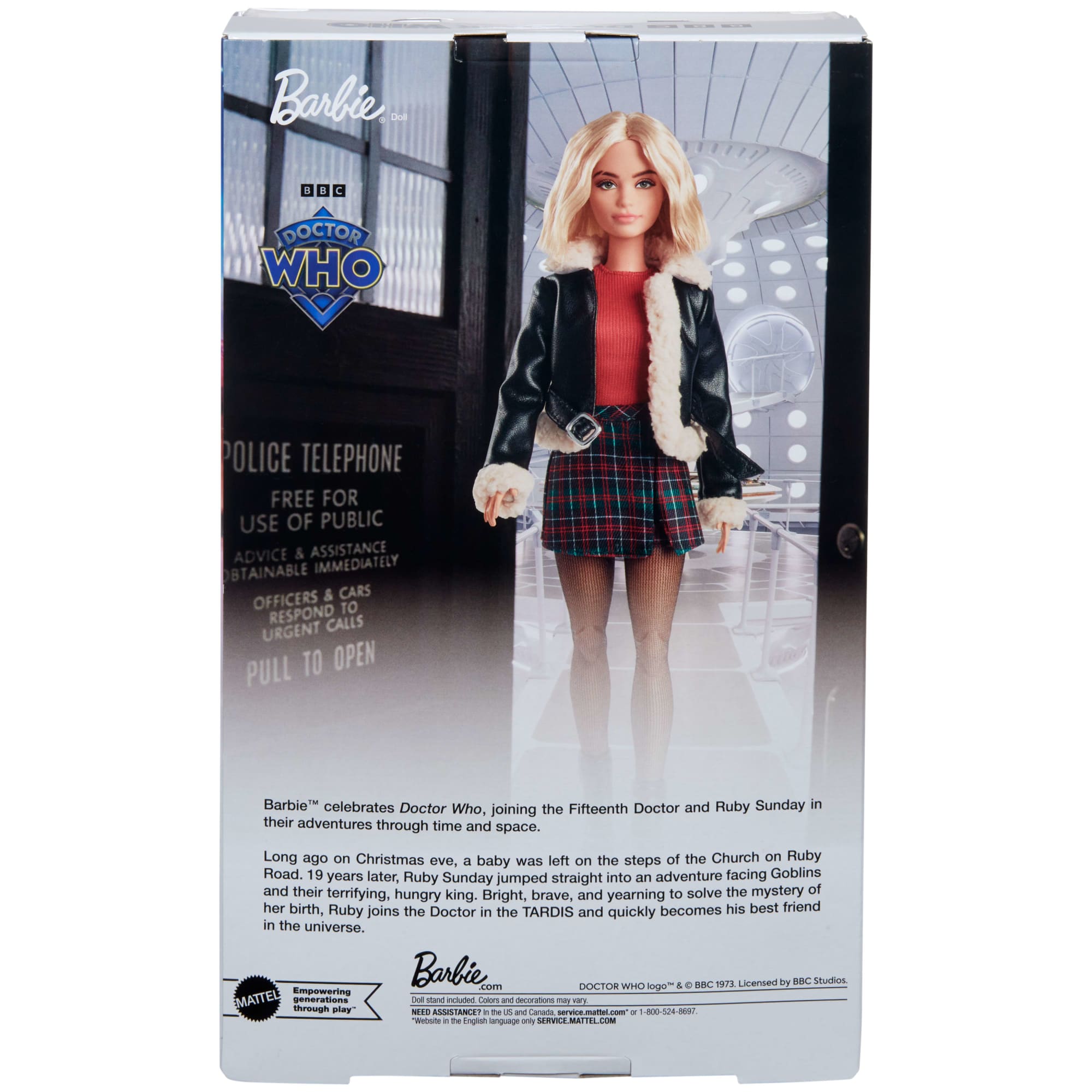 Ruby Sunday Barbie Doll. Dr. Who Collectible With Doll Stand & Certificate Of Authenticity - Image 6