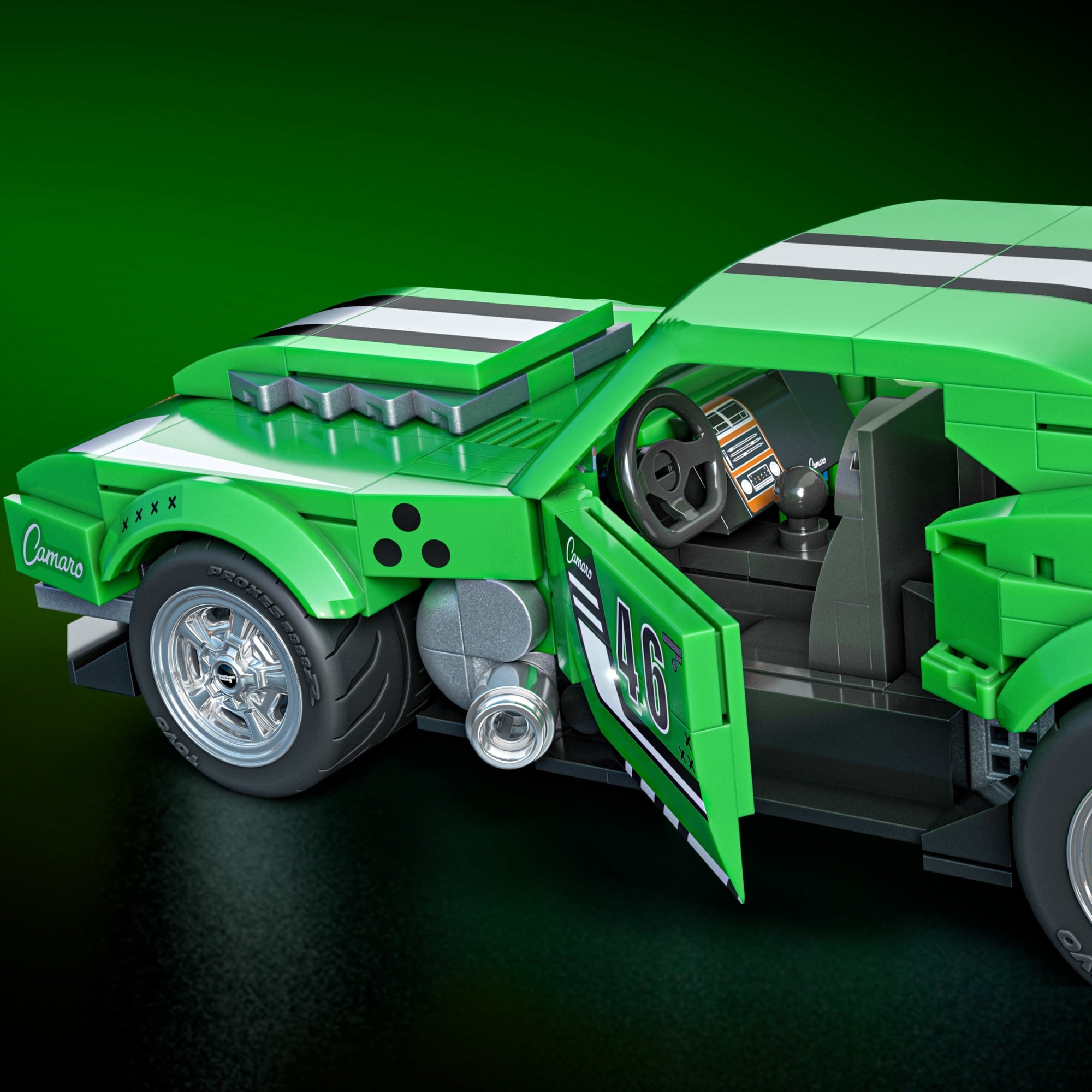 Mattel Brick Shop Hot Wheels Camaro Custom 1968. 289 Pièces. de Collect - Image 6