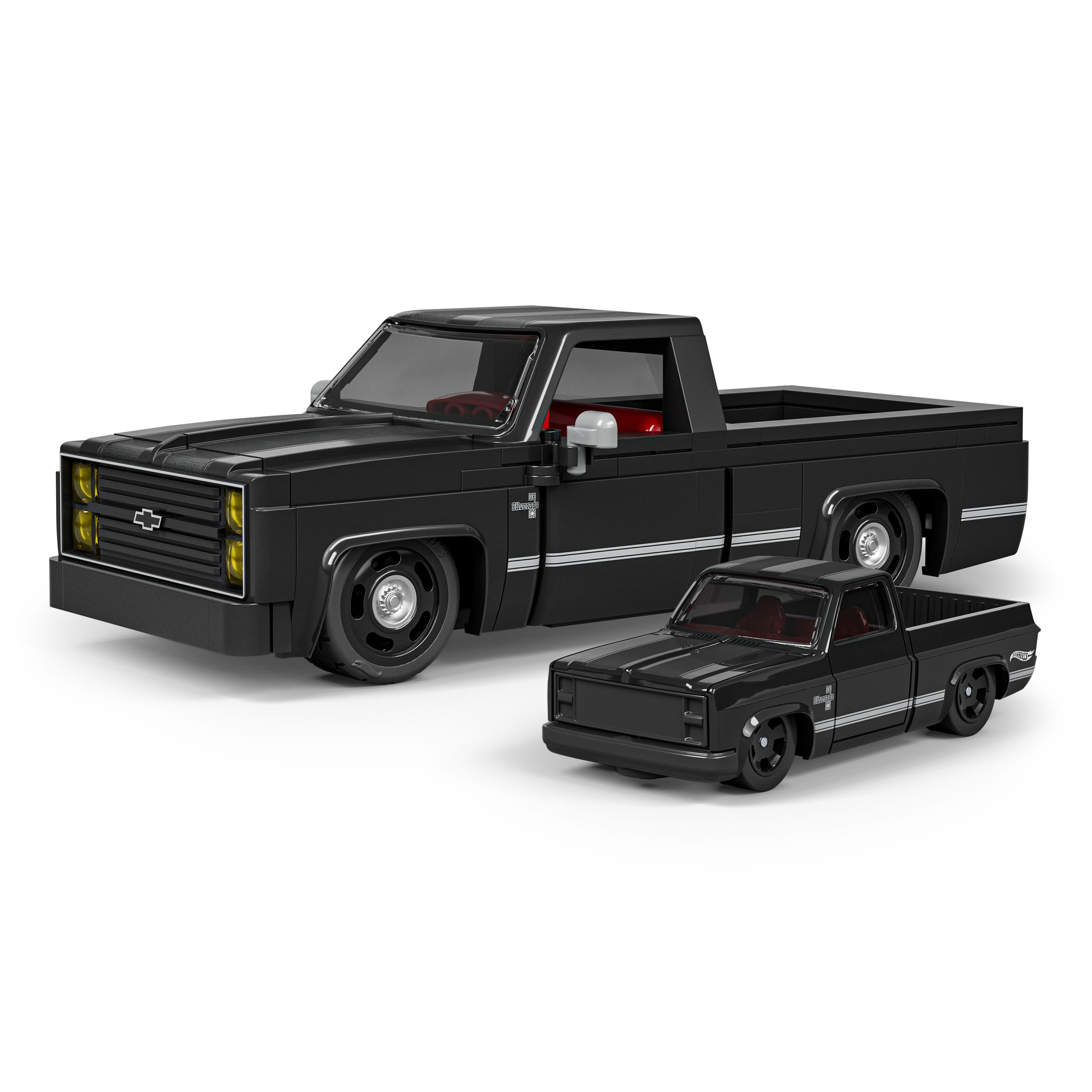 Mattel Brick Shop Hot Wheels '83 Chevy Silverado Building Set - Image 2