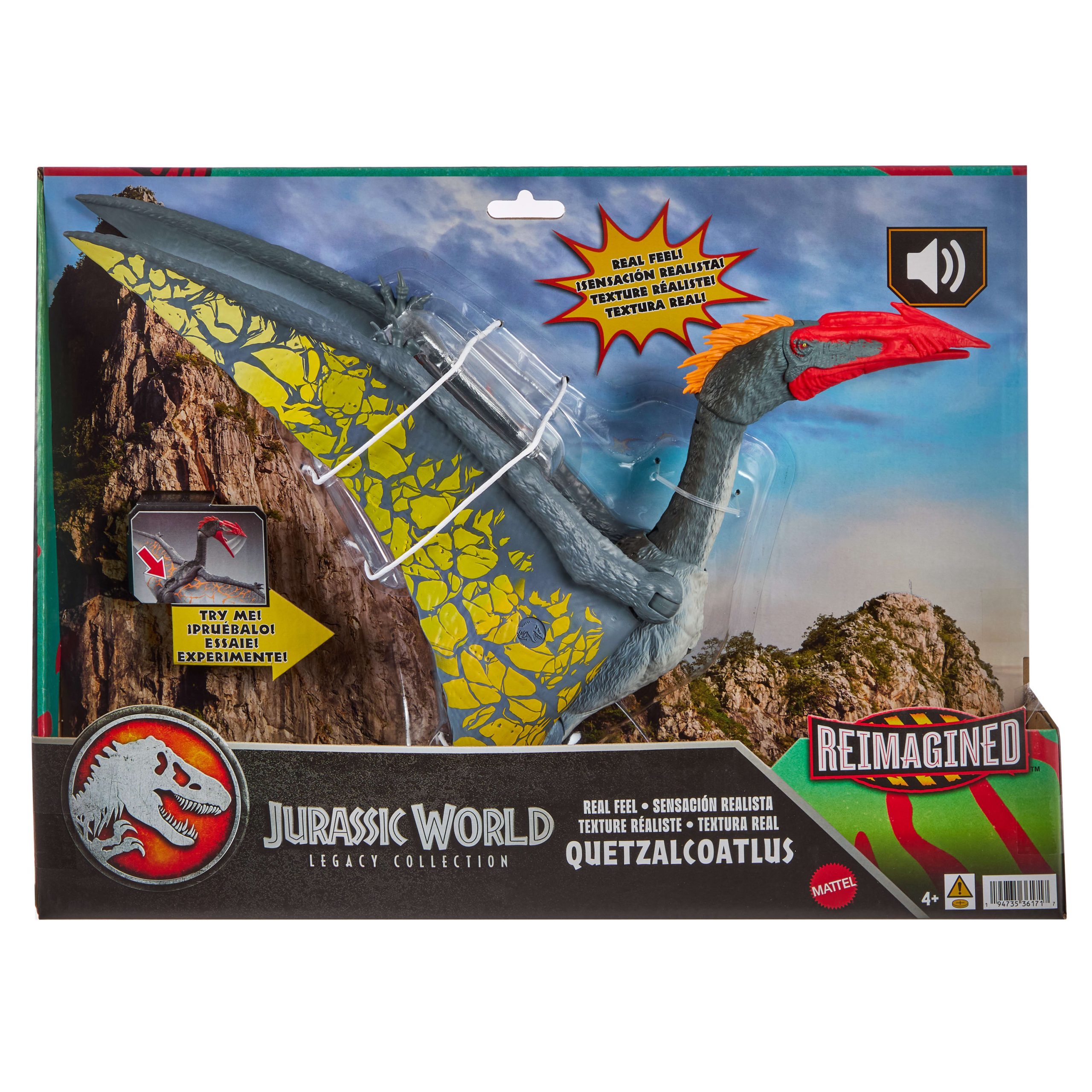 Jurassic World Legacy Collection Reimagined Real Feel Quetzalcoatlus Dinosaur Figure. Chomp & Roar - Image 6