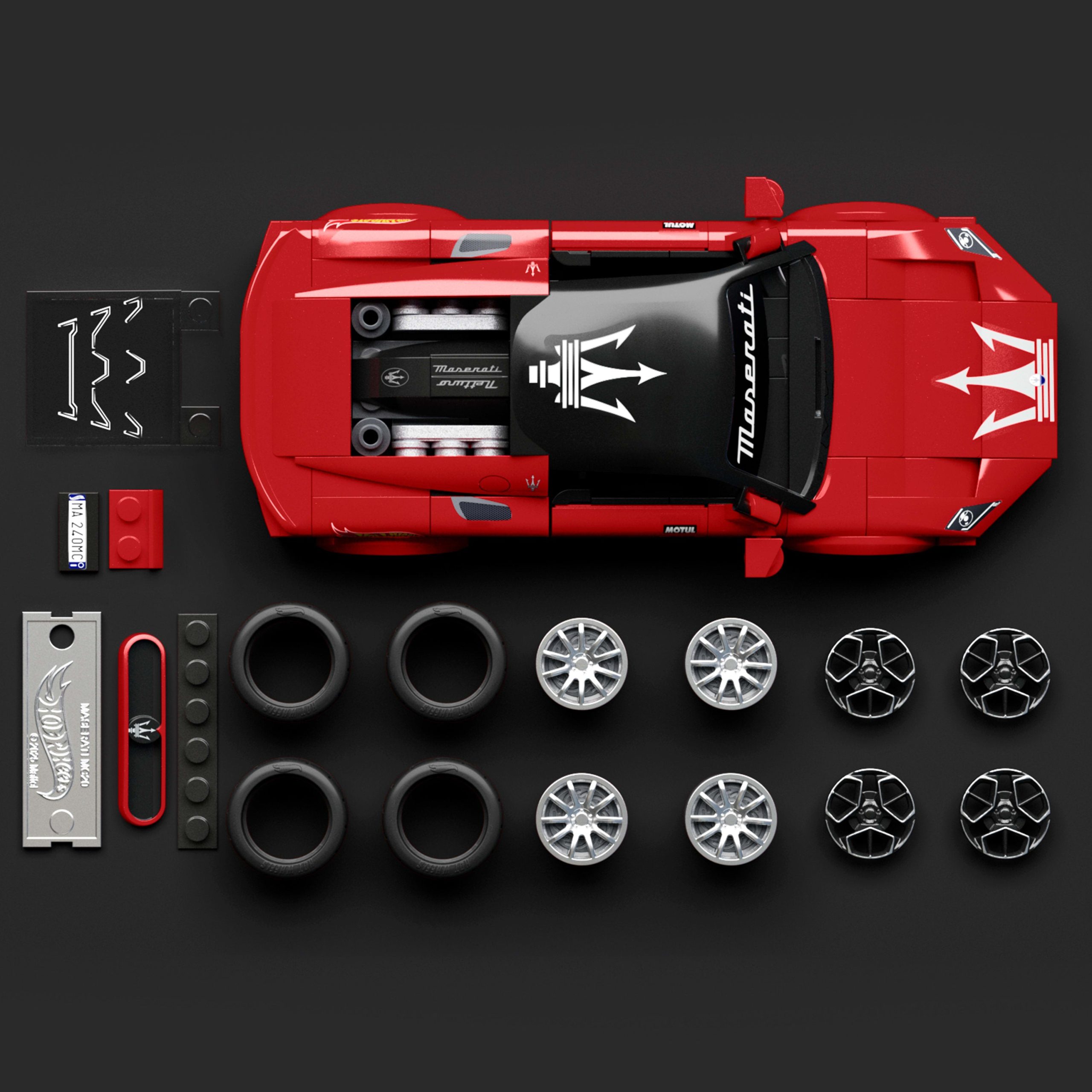 Mattel Brick Shop Hot Wheels Juguete de Construcción Speed Maserati MC20 - Image 4