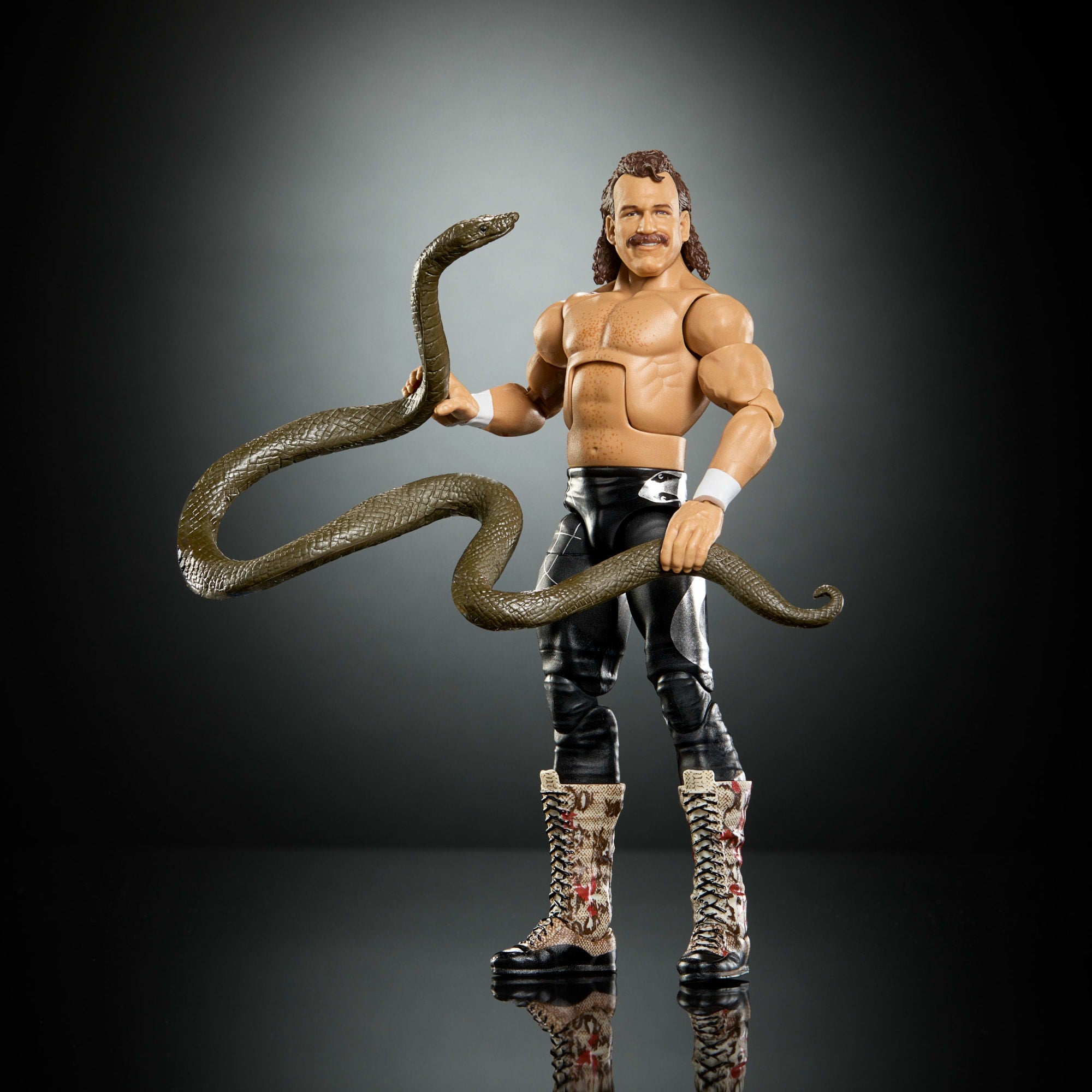 WWE Elite Collection Premium Live Event Jake The Snake Roberts Action Figure Set. Wrestlemania - Image 3