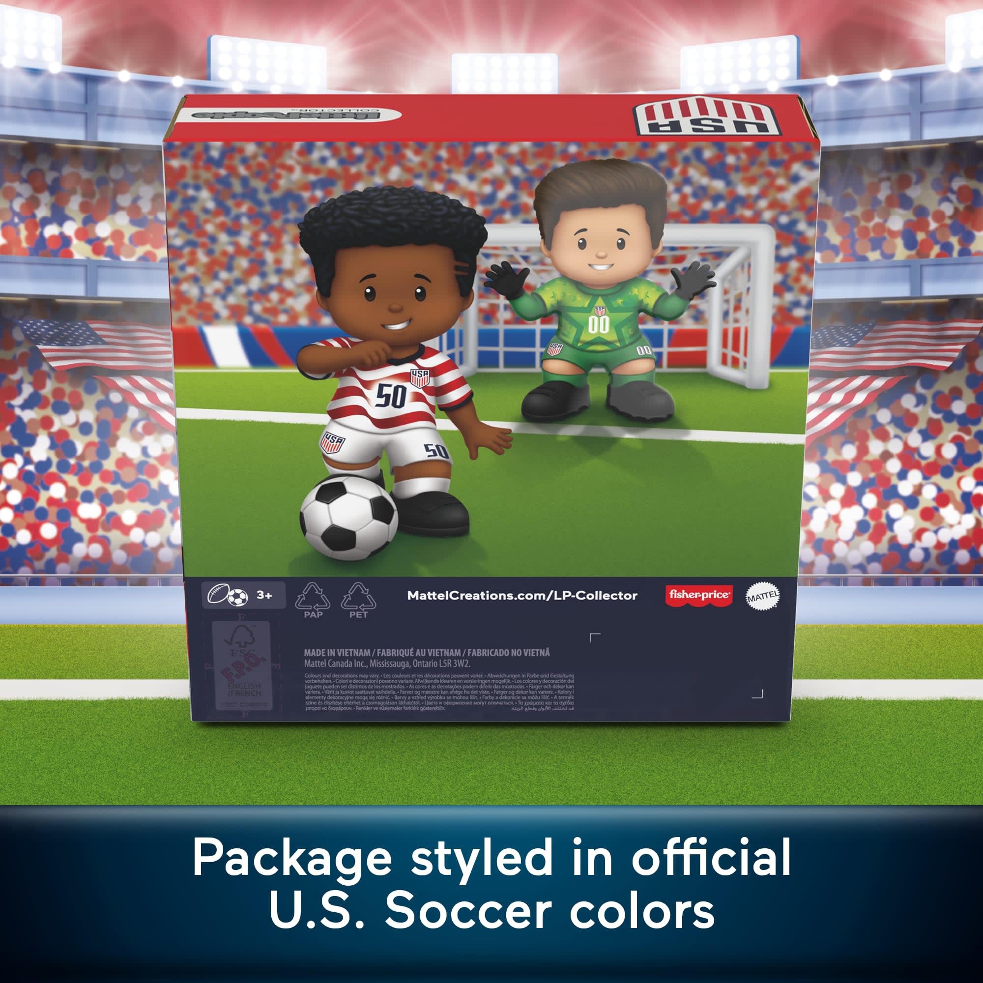 Little People Collector U.S. Soccer Special Edition Set For Sports Fans. 2 Figures - Image 4