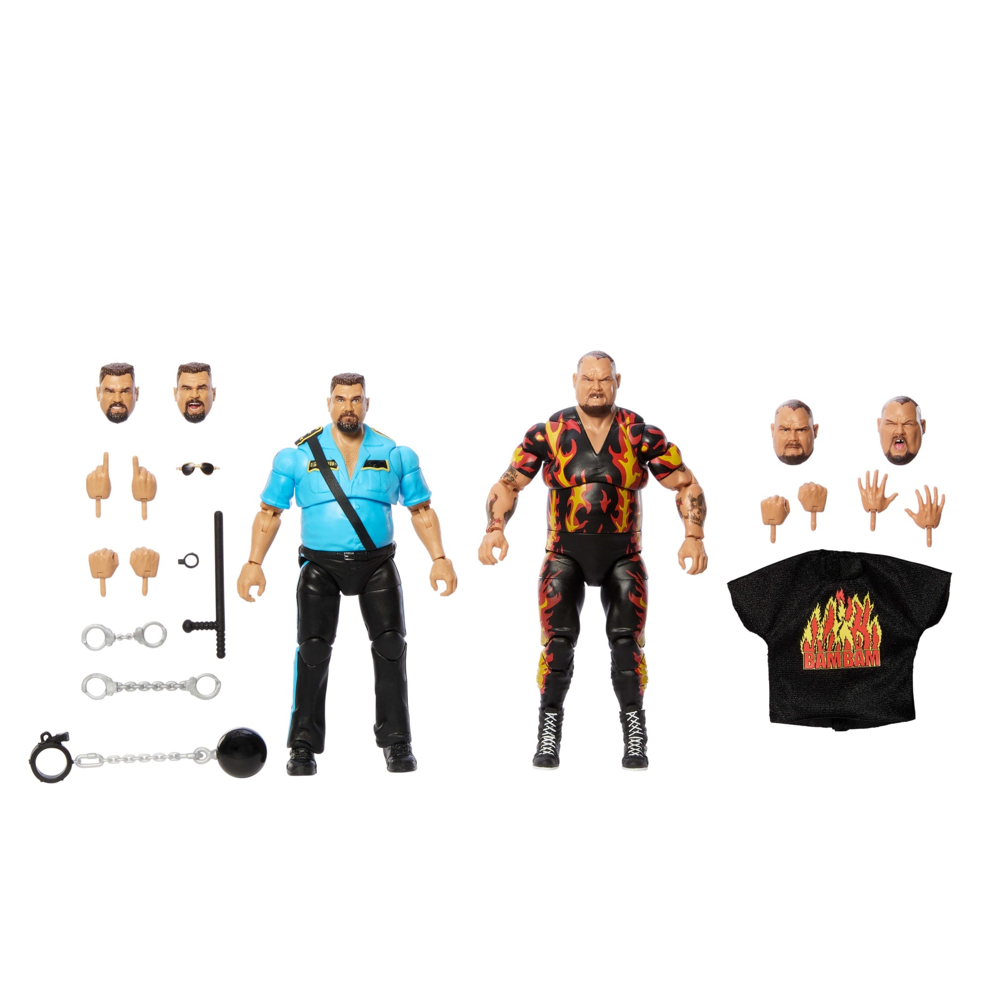 WWE Coliseum Collection Bam Bam Bigelow & Big Boss Man 2-Pack Action Figures - Image 5