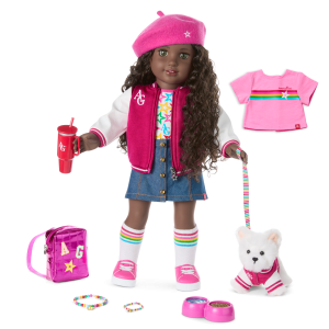 Truly Me™ 18-inch Doll #127. Puppy. Mini Backpack & Accessories AG™ Star Squad Bundle