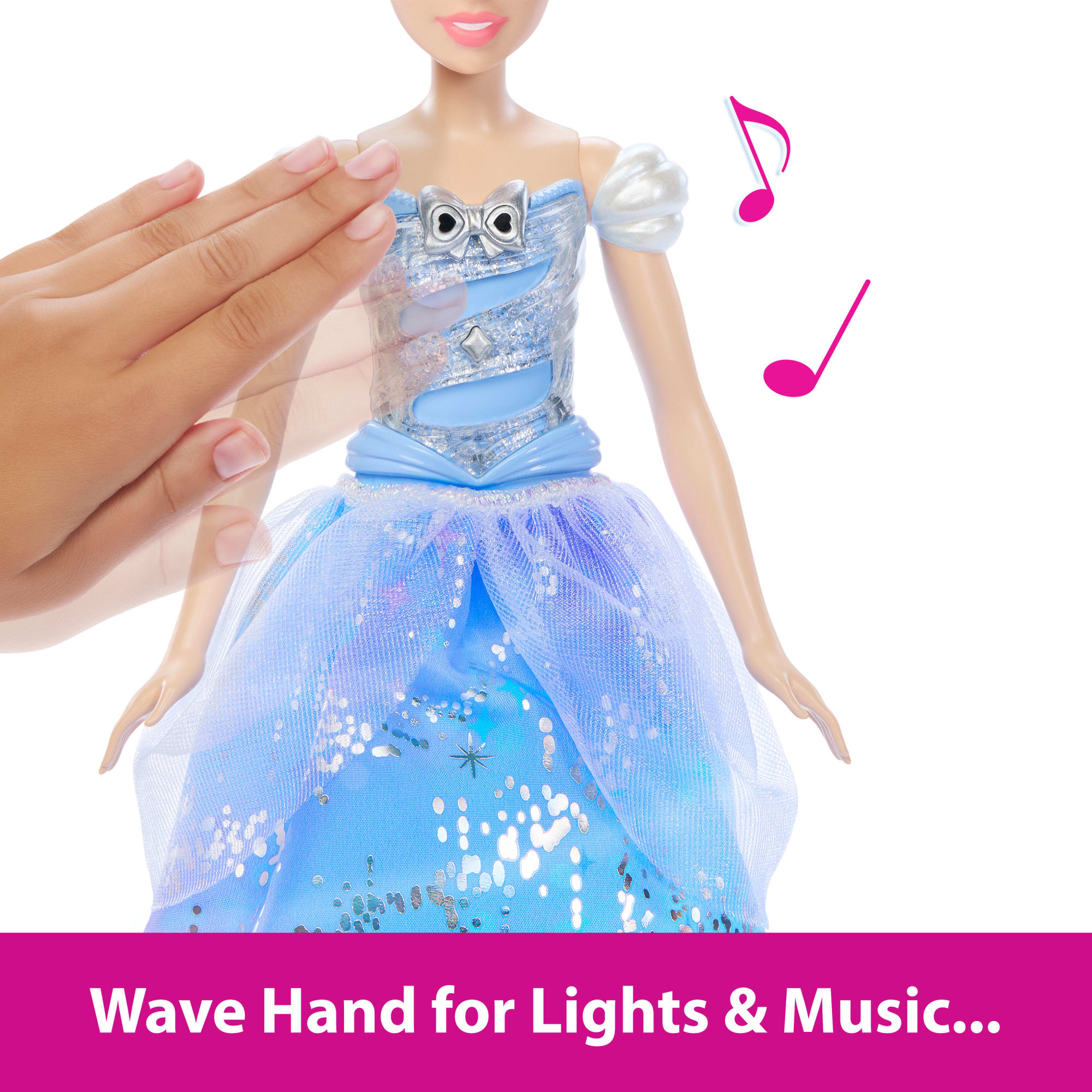 Disney Princess Enchanted Ballgown Cinderella Fashion Doll With Lights & Sounds. inspired By Movie - Image 4