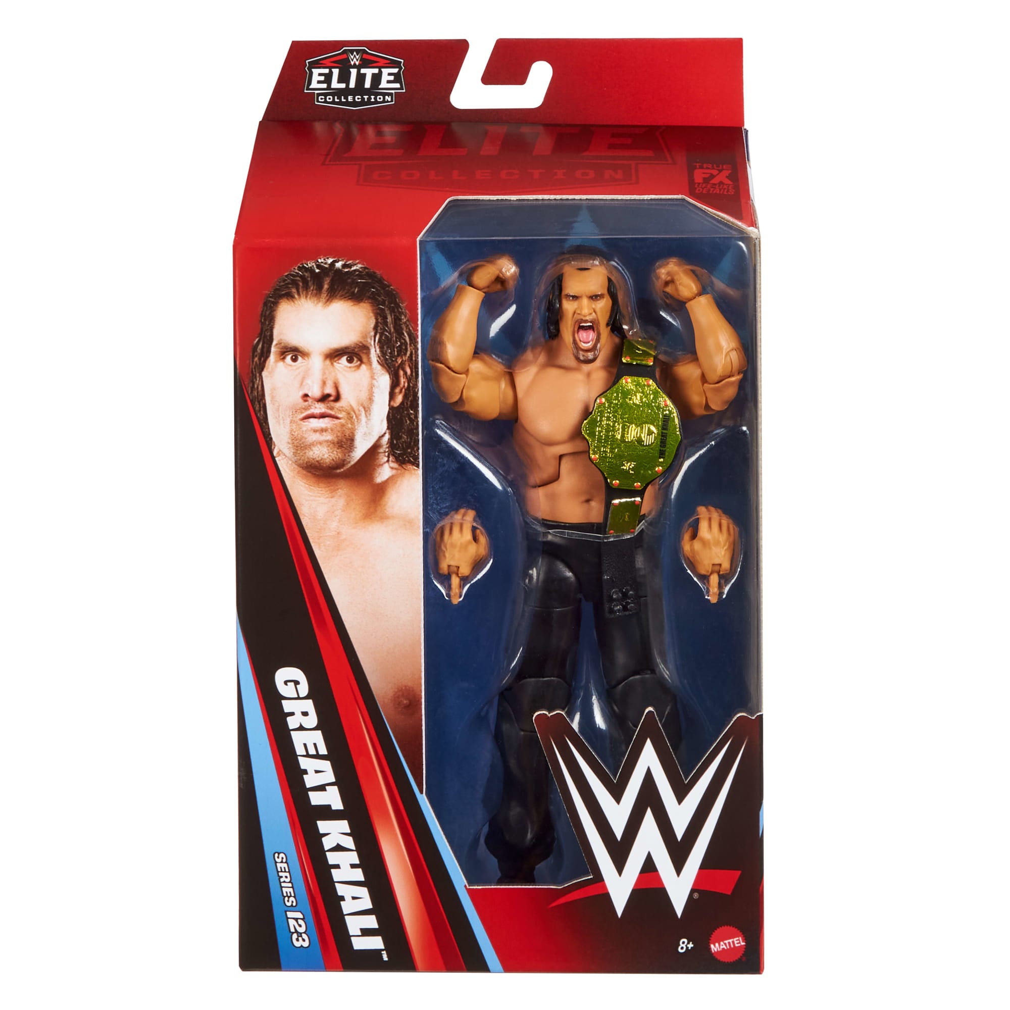WWE Elite Great Khali Smash Action Figure. Series #123 Set. 6-Inch Collectible With Accessories - Image 2