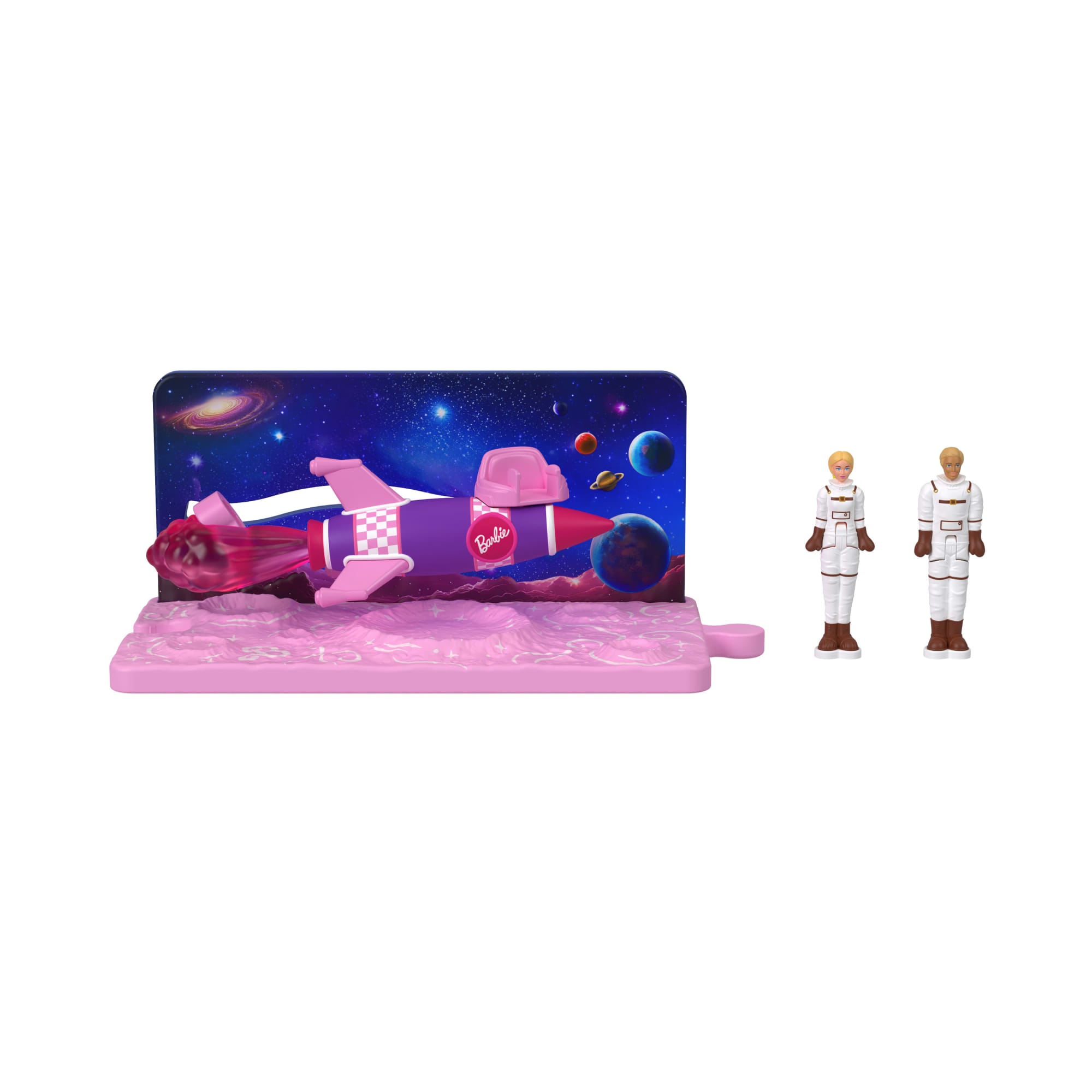 Barbie Mini BarbieLand Veículo para Boneca O Filme Barbie e Ken em Rocket Ship