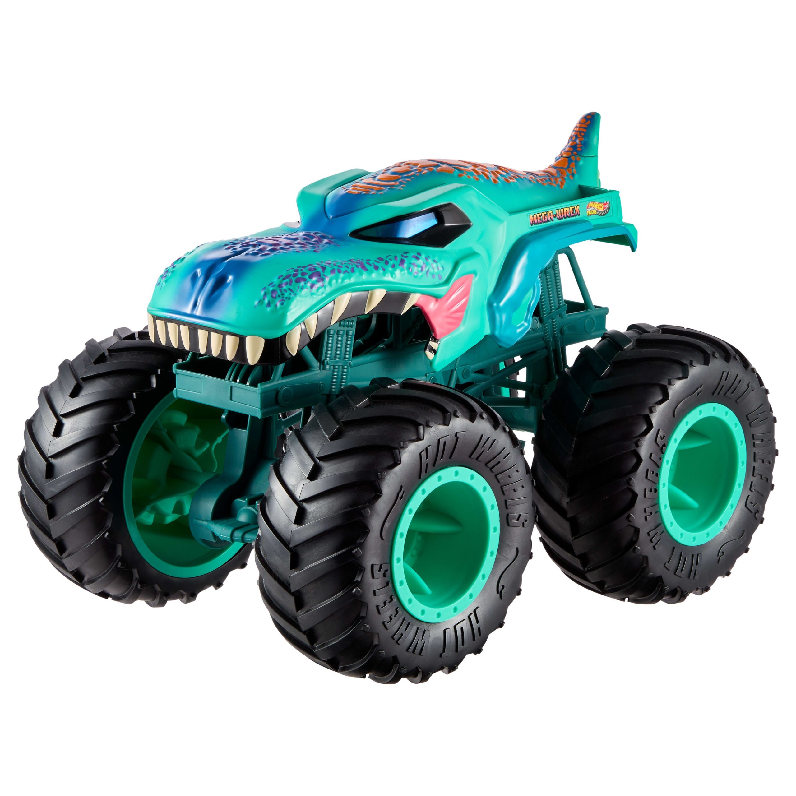Hot Wheels Monster Trucks Colossal MEGA-Wrex Toy Truck. Large-Scale Vehicle With Big Wheels