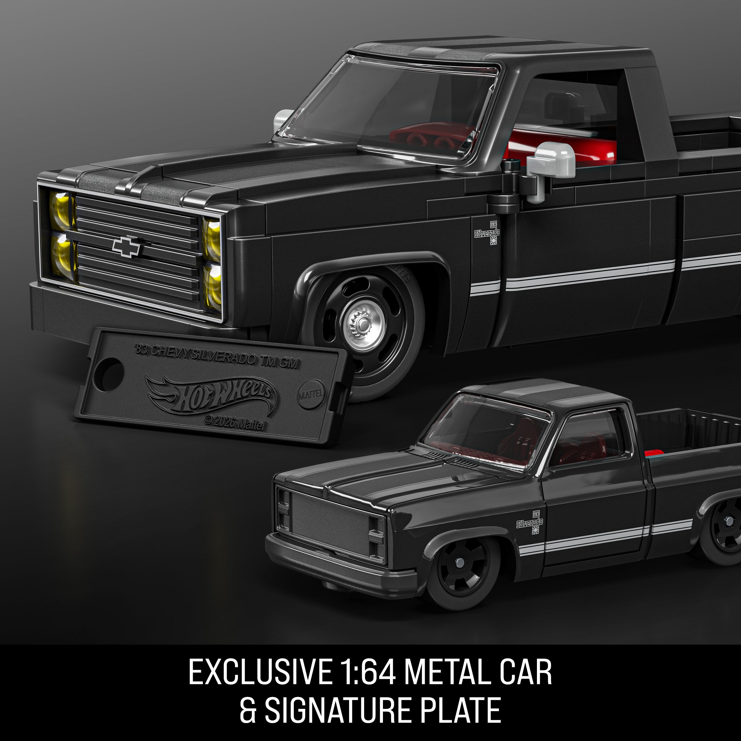 Mattel Brick Shop Hot Wheels '83 Chevy Silverado Building Toy Kit (225 Pieces). For Collectors - Image 5