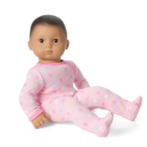 Bitty Baby® Doll #5 with dark-brown hair in Pastel Pink