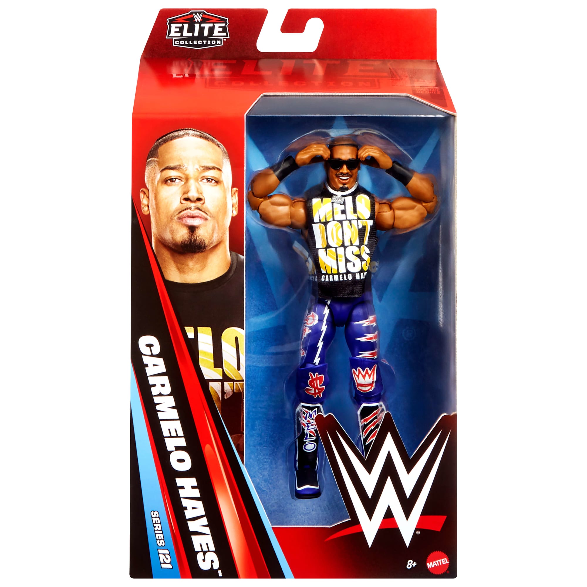 WWE Elite Carmelo Hayes Action Figure Series #121. 6-Inch Collectible With Accessories - Image 6