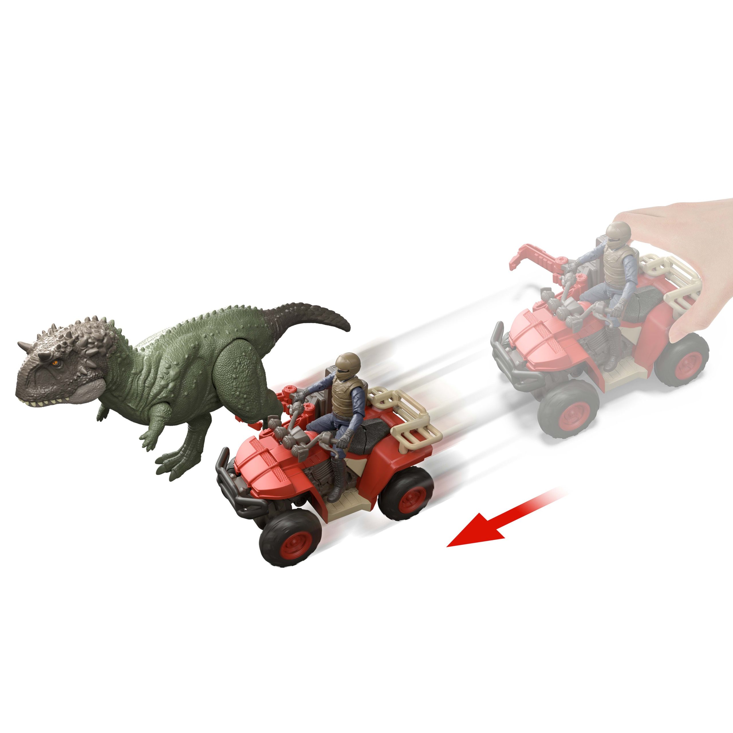 Jurassic World Capture Claw ATV Pack. Vehicle With Features. Human & Dinosaur Action Figures - Image 2
