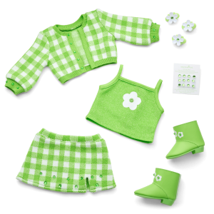 August Peridot Glow Outfit for 18-inch Dolls
