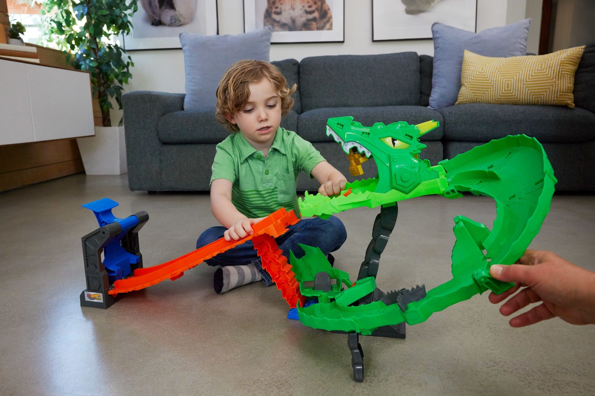 Hot Wheels Monster Trucks Démolition du Dragon - Image 2