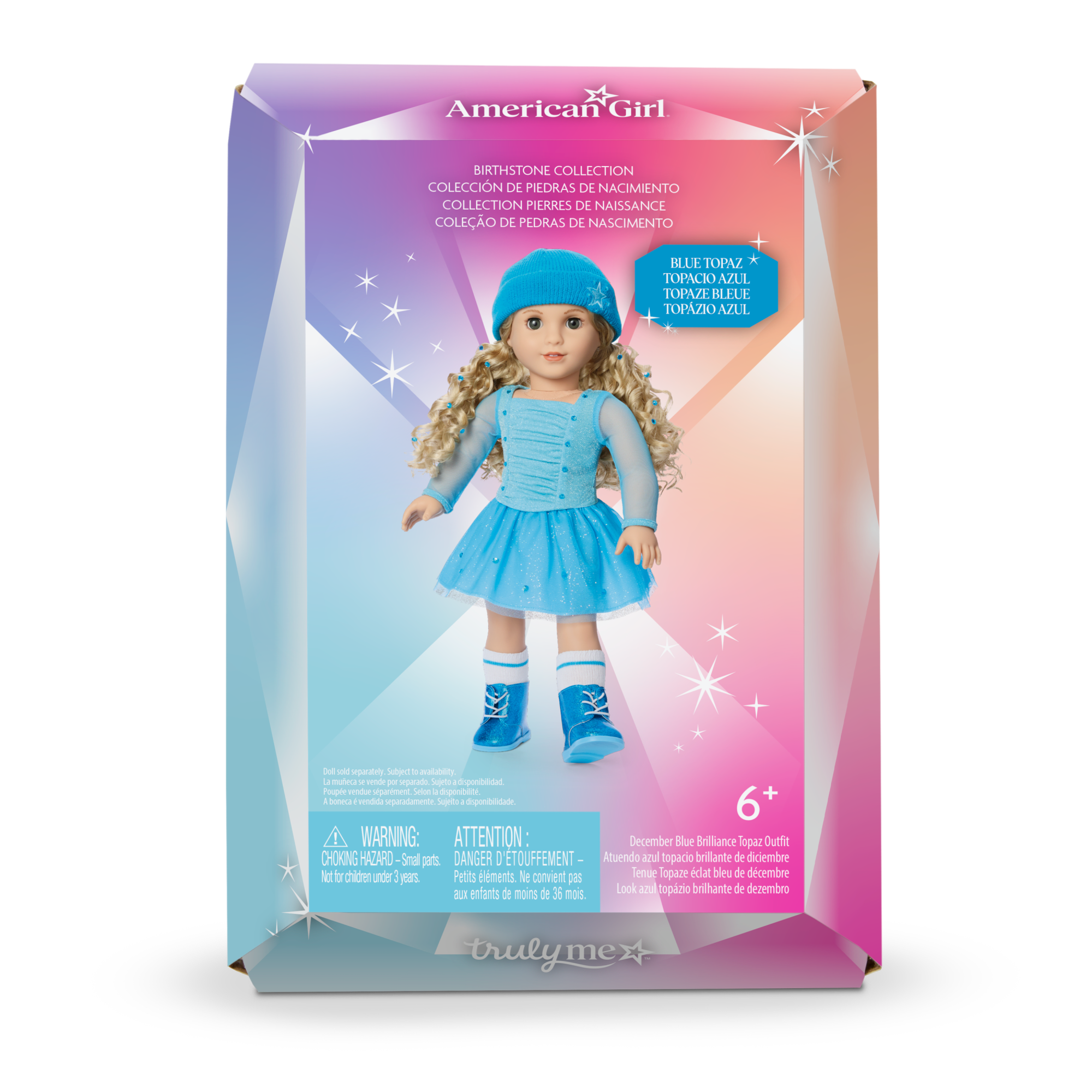 December Blue Brilliance Topaz Outfit for 18-inch Dolls - Image 9