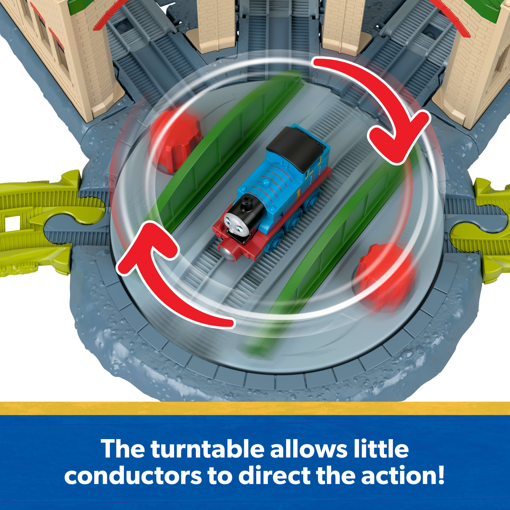 Thomas & Friends Exploring Tidmouth Sheds Train Set By Fisher-Price. With Engine & Helicopter - Image 3