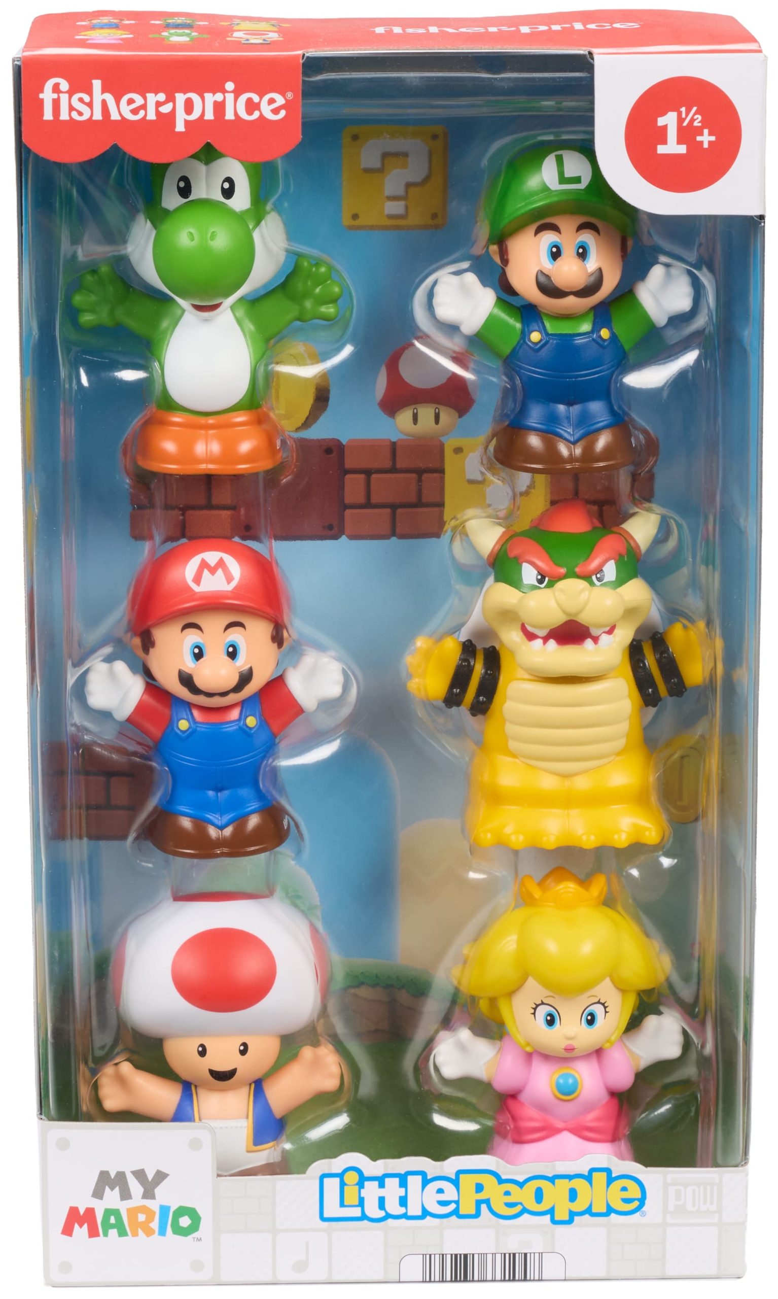 Little People Mario Bros Brinquedo para Bebês FP Little People Conjunto De Figuras Do Mario Bros - Image 6