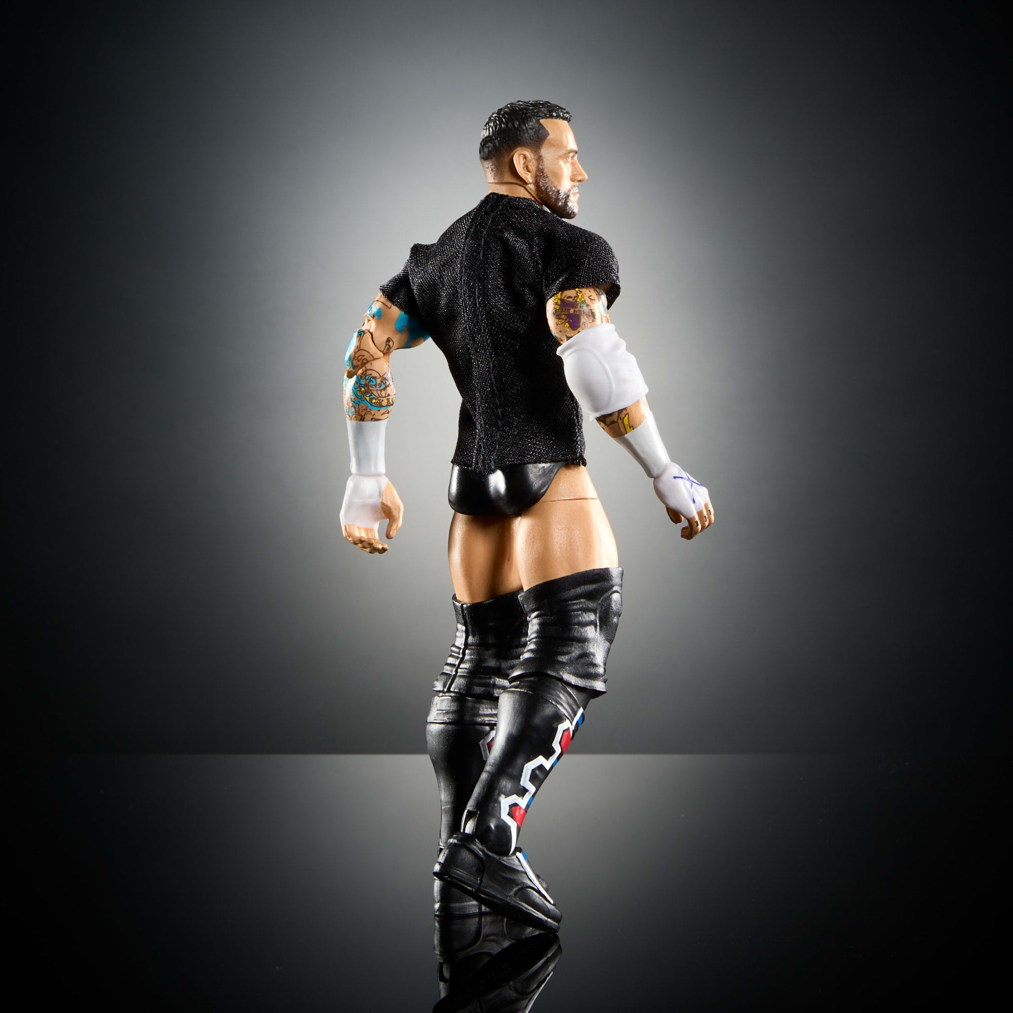 WWE Figura de Acción Elite Cm Punk negro - Image 6