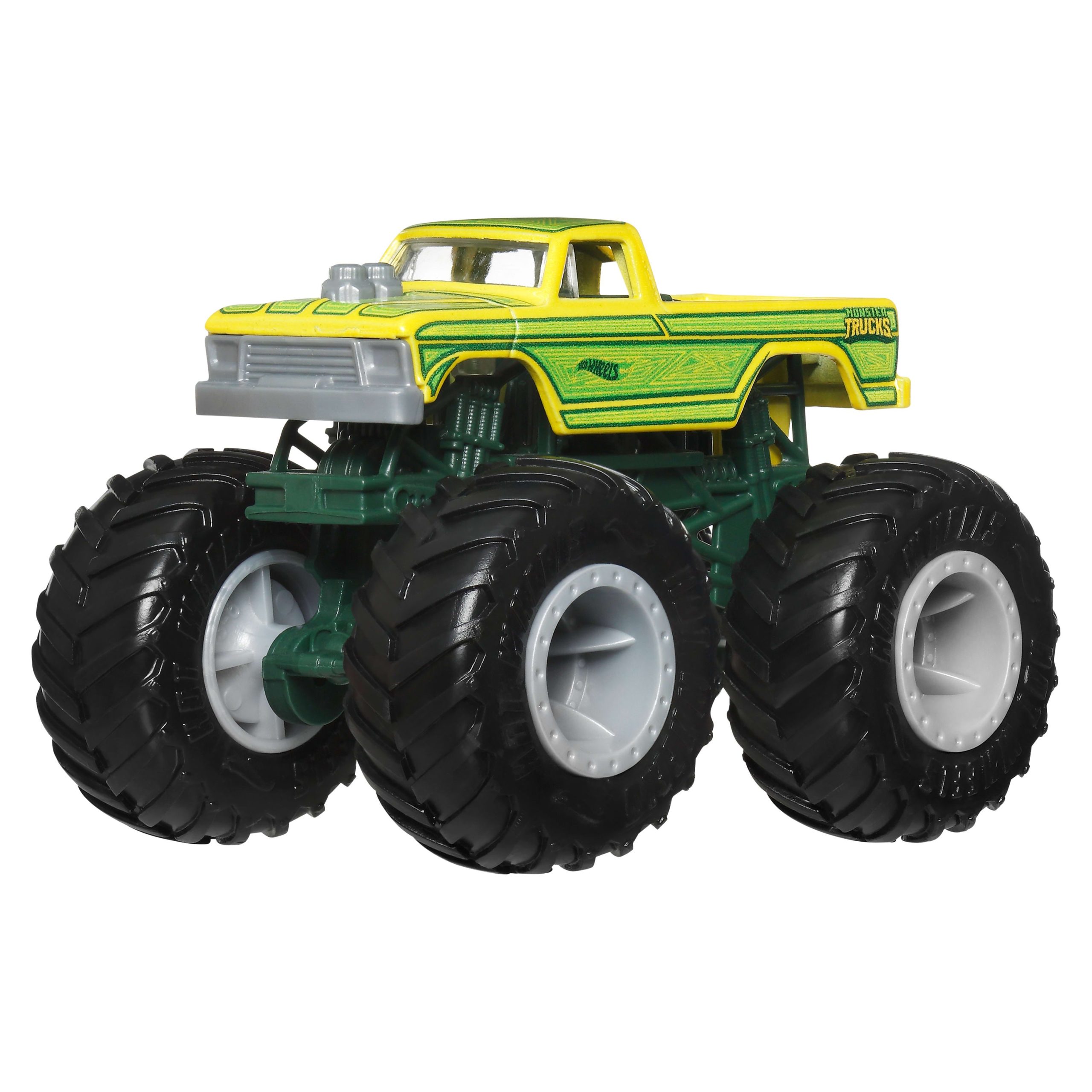 Hot Wheels Monster Trucks 4-Pack. Set Of 4 1:64 Scale Toy Trucks With Giant Wheels - Image 4