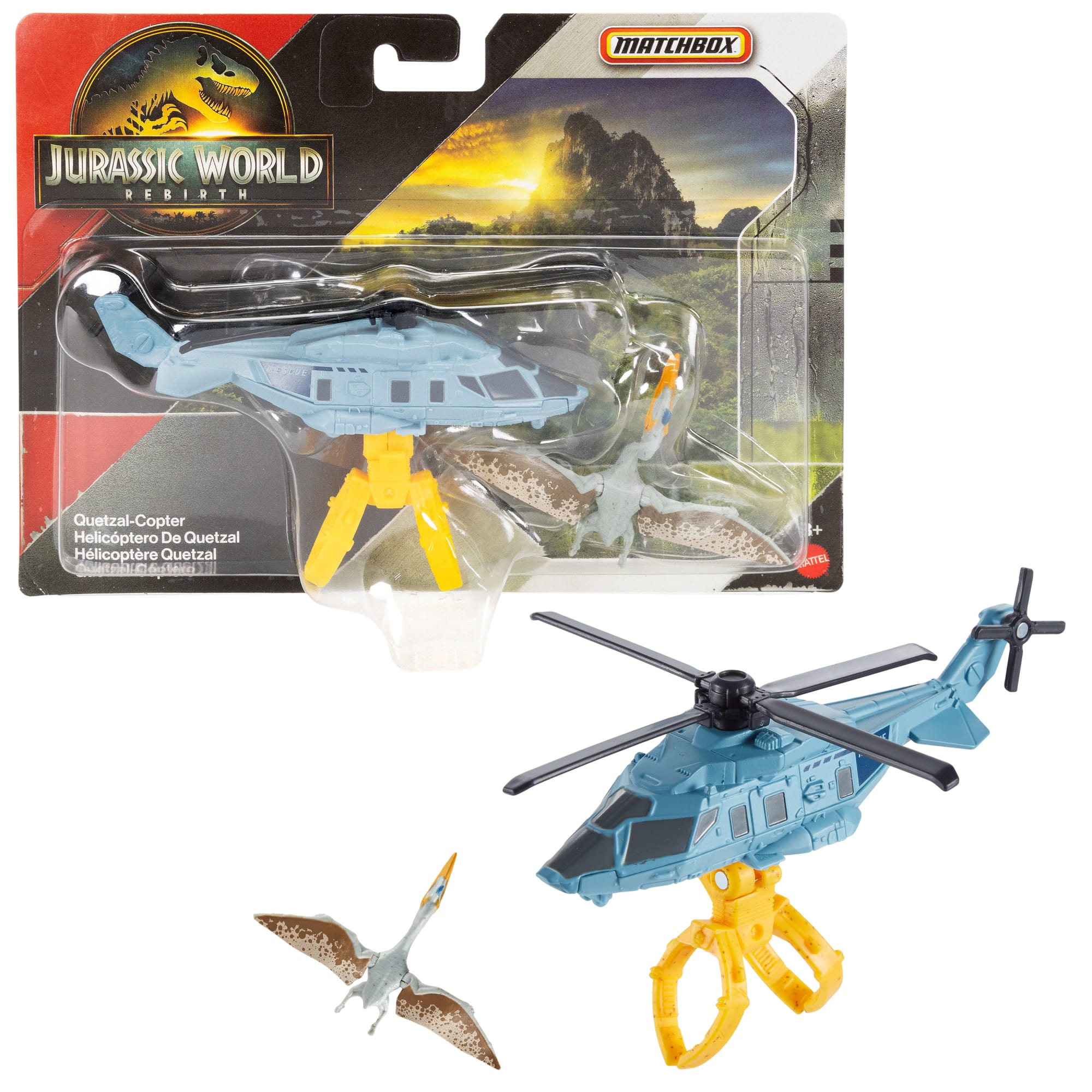 Matchbox Jurassic World Dino Transporter. Toy Car Or Truck & 1-2 Mini Dinosaurs - Image 4
