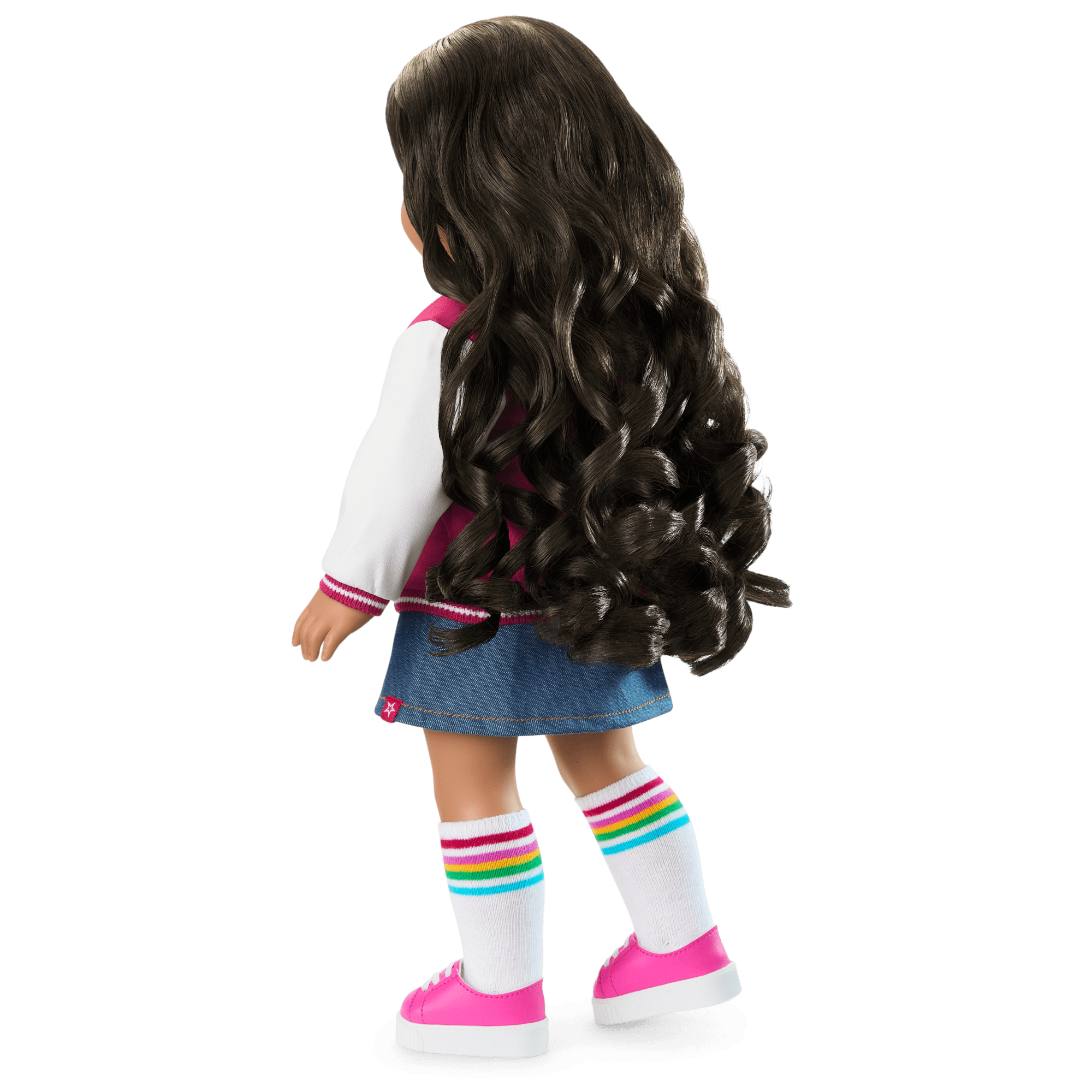 Truly Me™ 18-inch Doll #108 with curly black-brown hair - Image 4