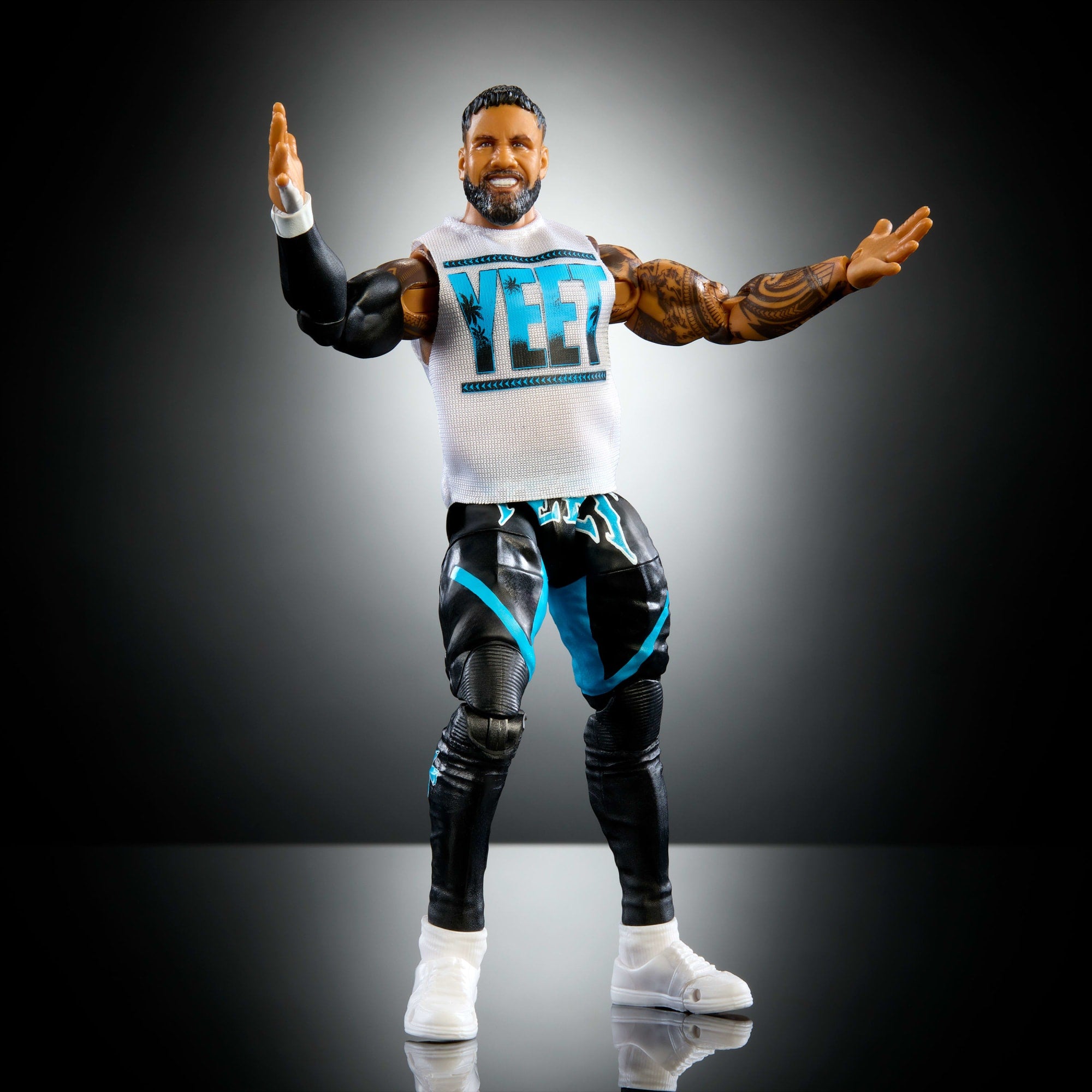 WWE Figura de Acción Elite Jey Uso azul - Image 4