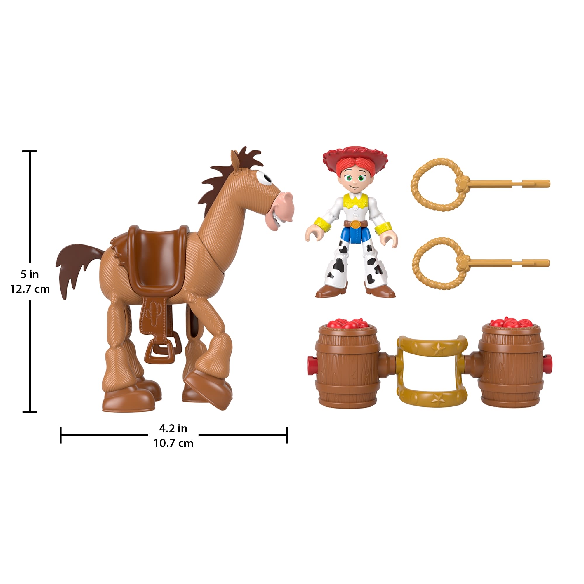 Imaginext Jessie & Bullseye Play Set. Projectiles & Saddle. Inspired By Disney And Pixar Toy Story - Image 5
