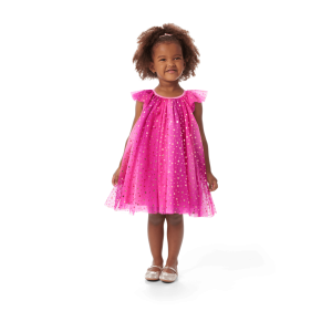 Pink Party-Ready Dress for Little Girls (Bitty Baby®)