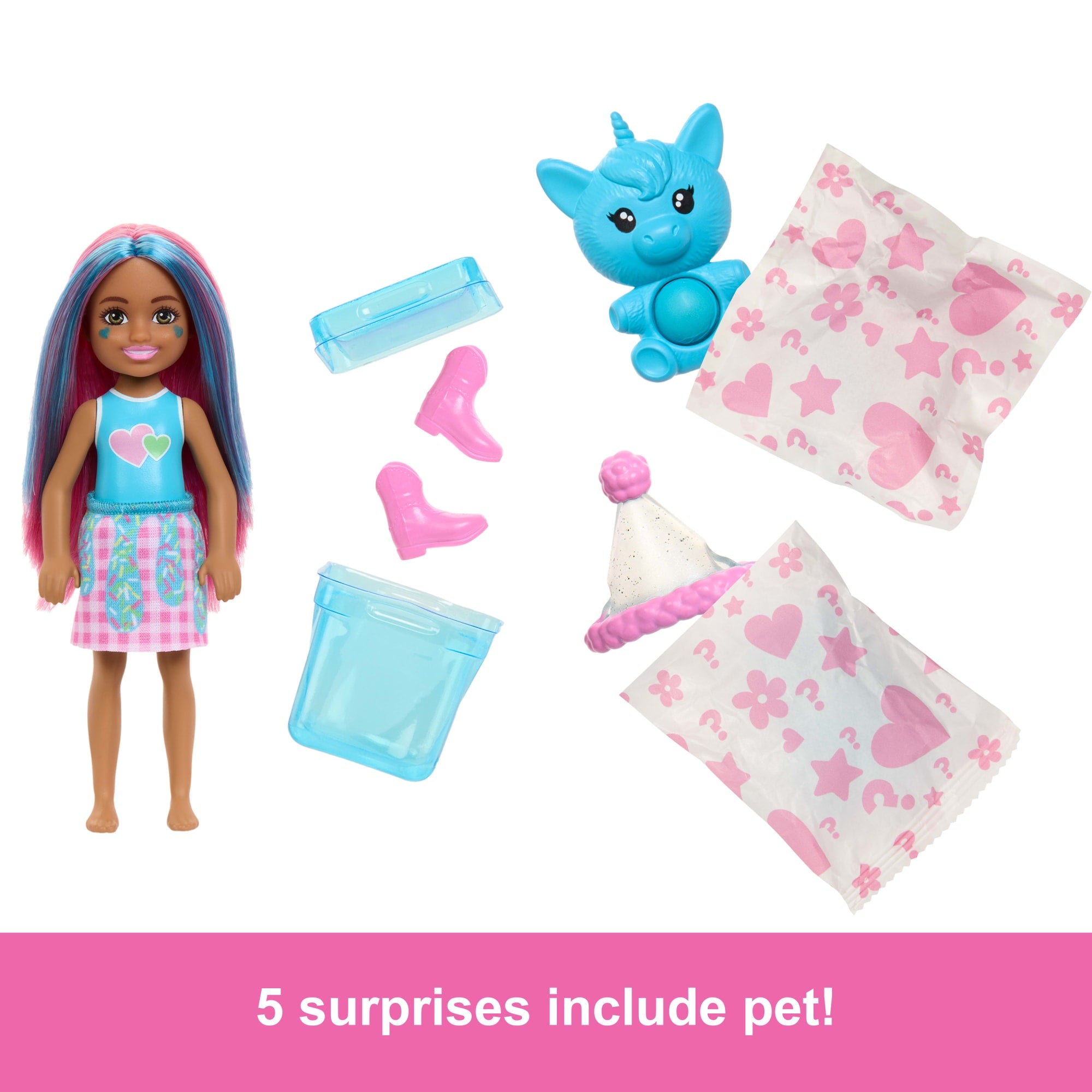 Barbie Chelsea Pop Reveal Shakes Series Doll With Scent & Color Change - Image 4