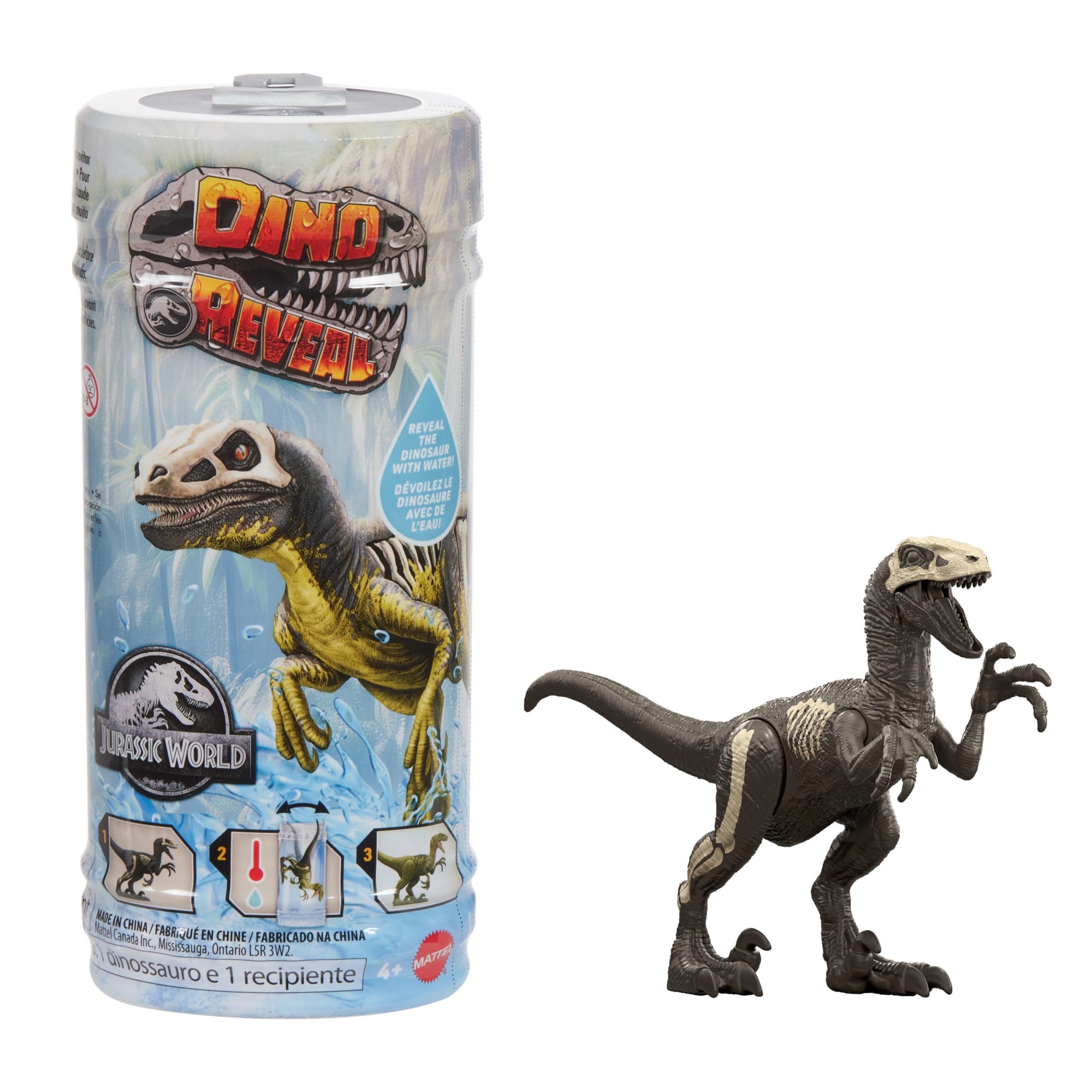 Jurassic World Dino Reveal Dinosaur Toys. Warm Water Uncovers Full Decoration. Unpack & Color Change - Image 5