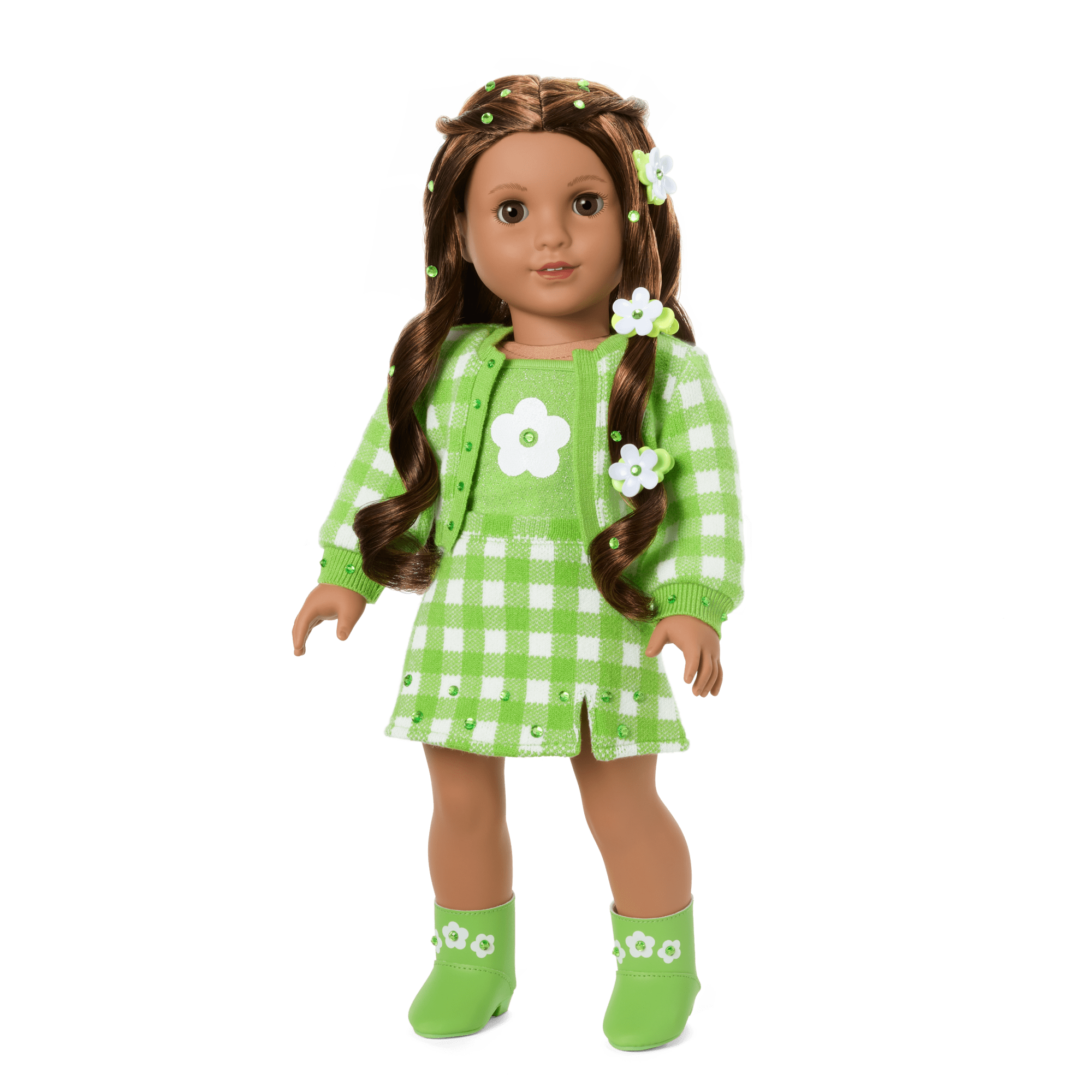 August Peridot Glow Outfit for 18-inch Dolls - Image 2