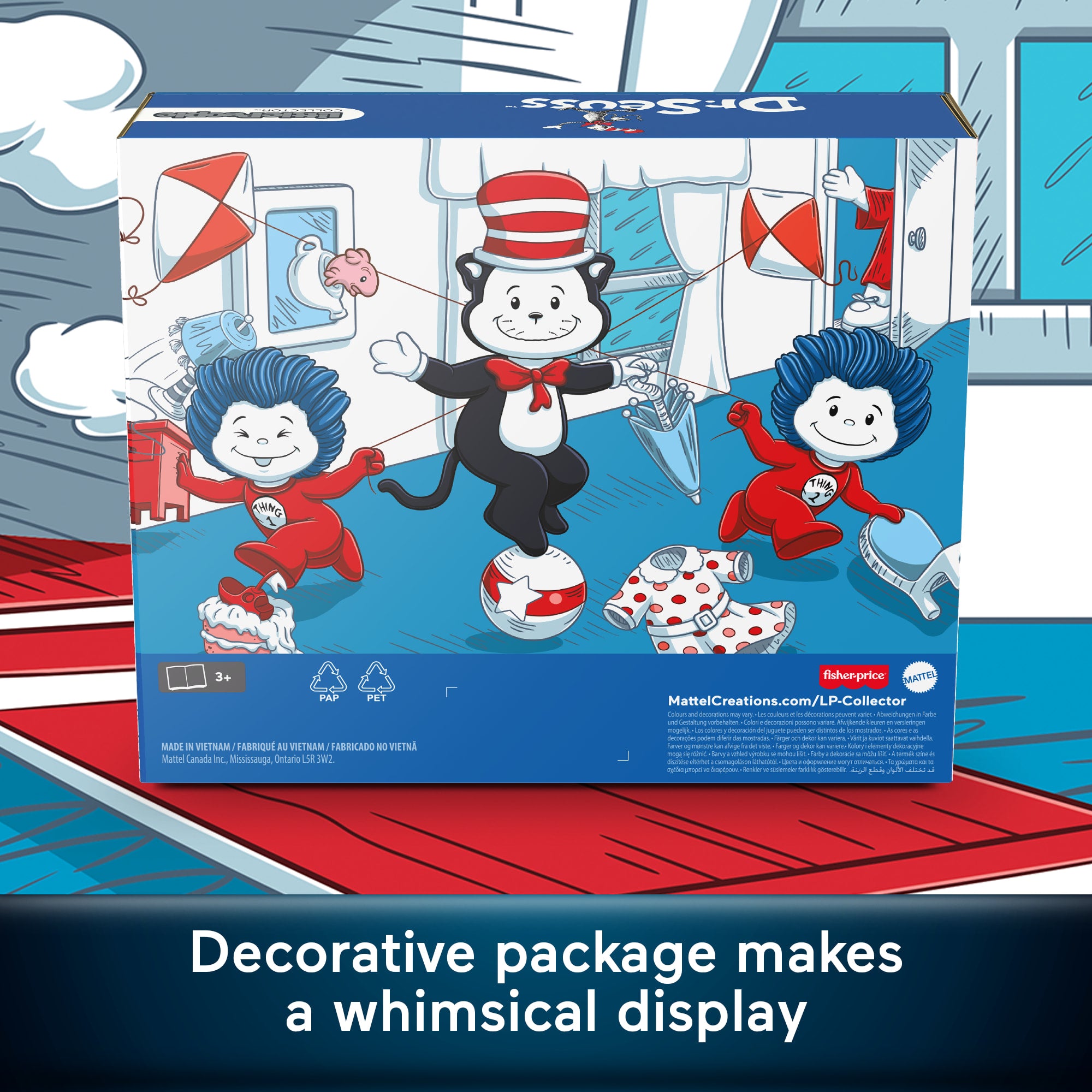 Little People Collector Dr. Seuss The Cat in The Hat Special Edition Set For Fans. 3 Figures - Image 4