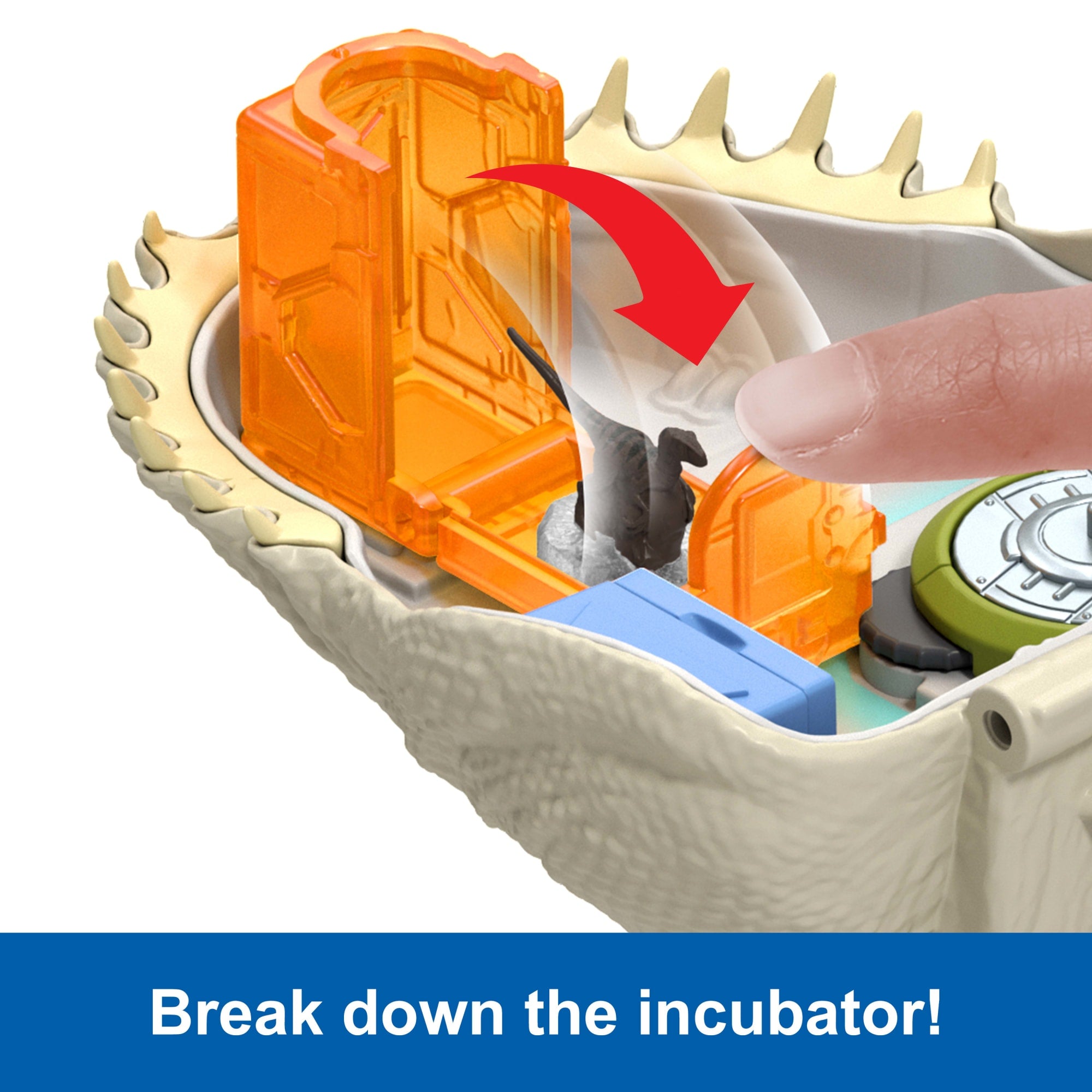 Jurassic World Rebirth Micro Adventure Mutadon Head. Playset interactive Features & Small Figures - Image 3