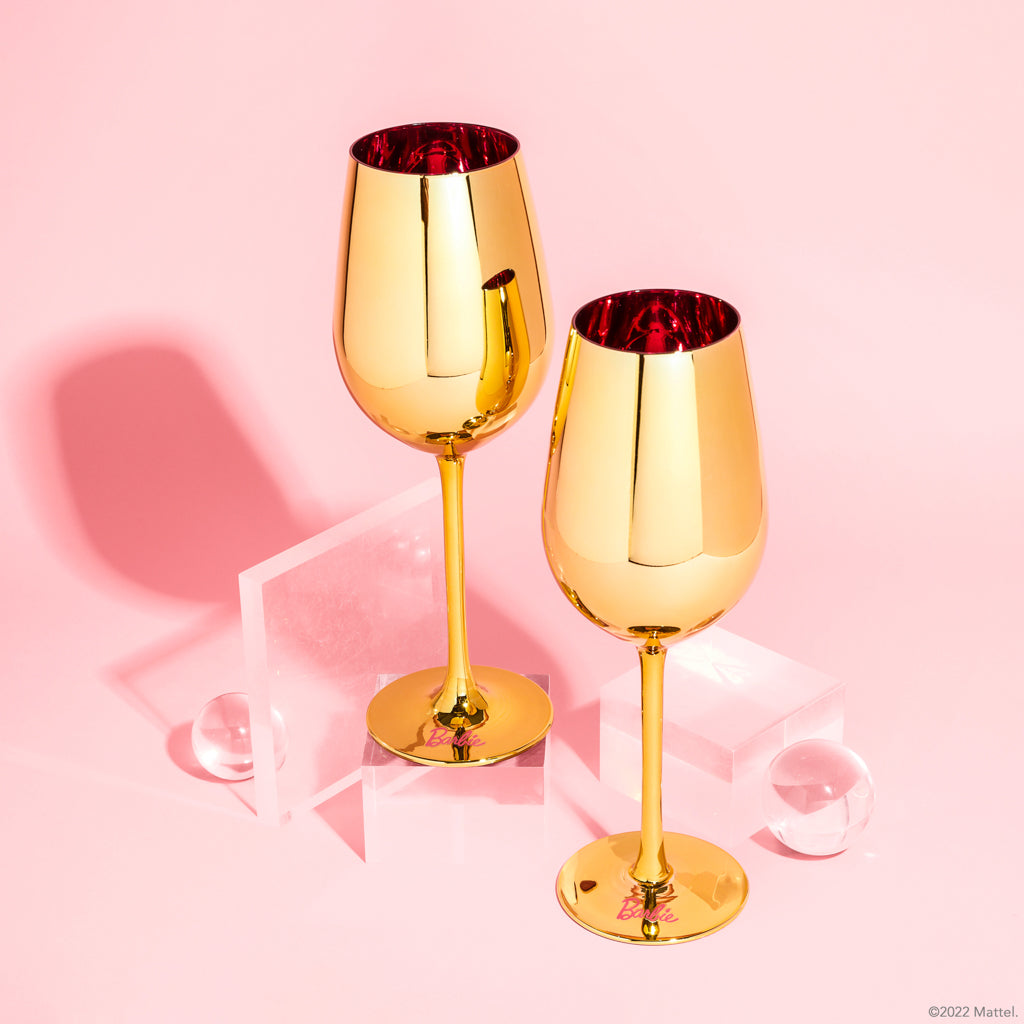 Barbie™ X Dragon Glassware® Dreamhouse™ Wine Glasses - Image 2