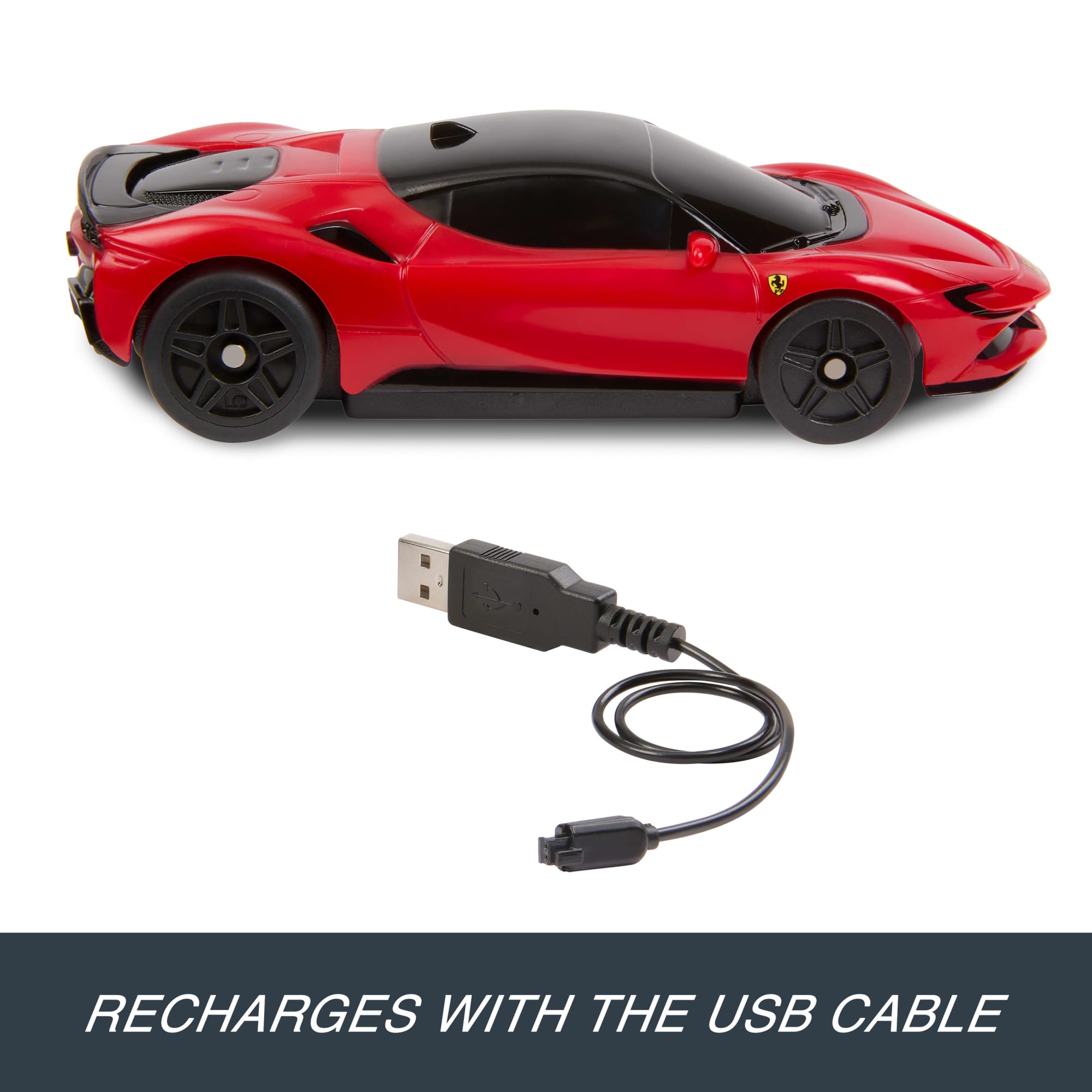 Hot Wheels RC 1:64 Ferrari Sf90 Stradale Assetto Fiorano Battery-Powered Remote-Control Car - Image 5