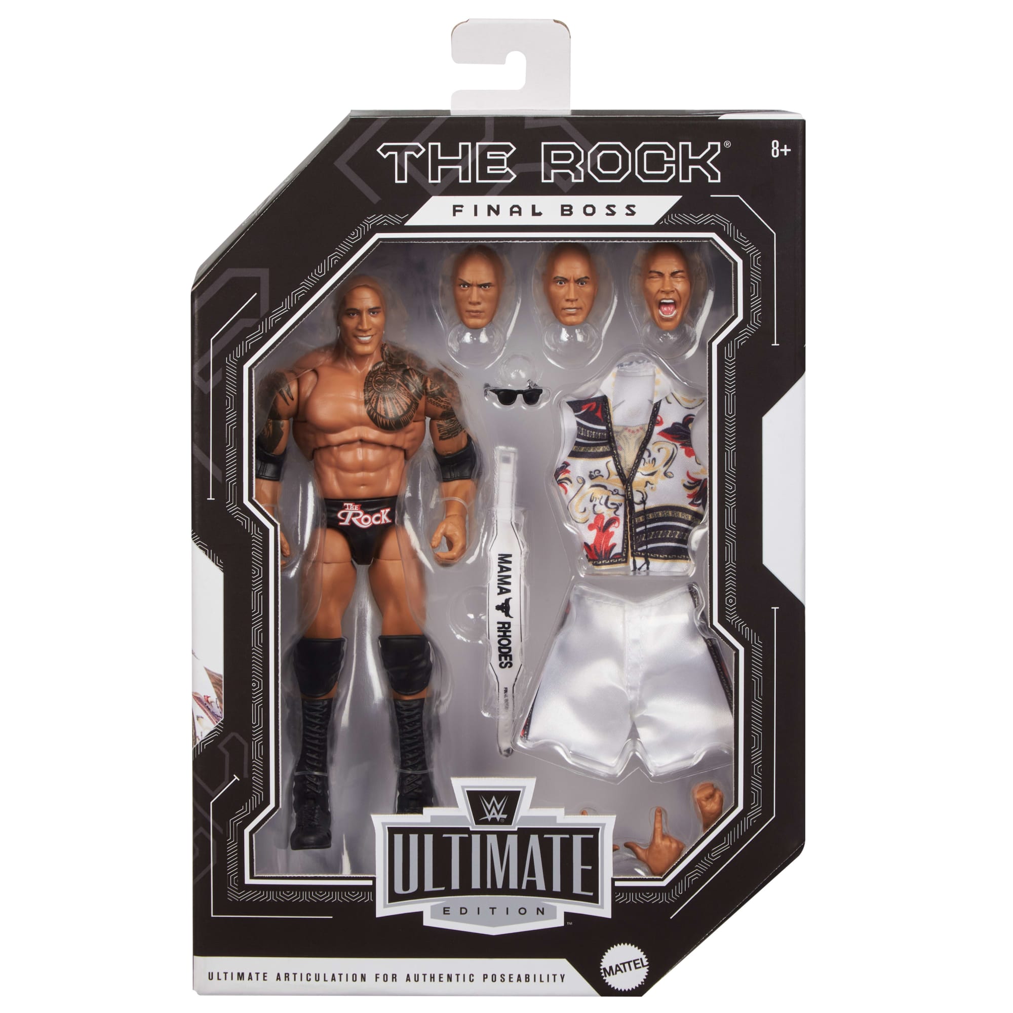 WWE Ultimate Edition The Rock Final Boss Action Figure & Accessories Set. 6-Inch Collectible - Image 2