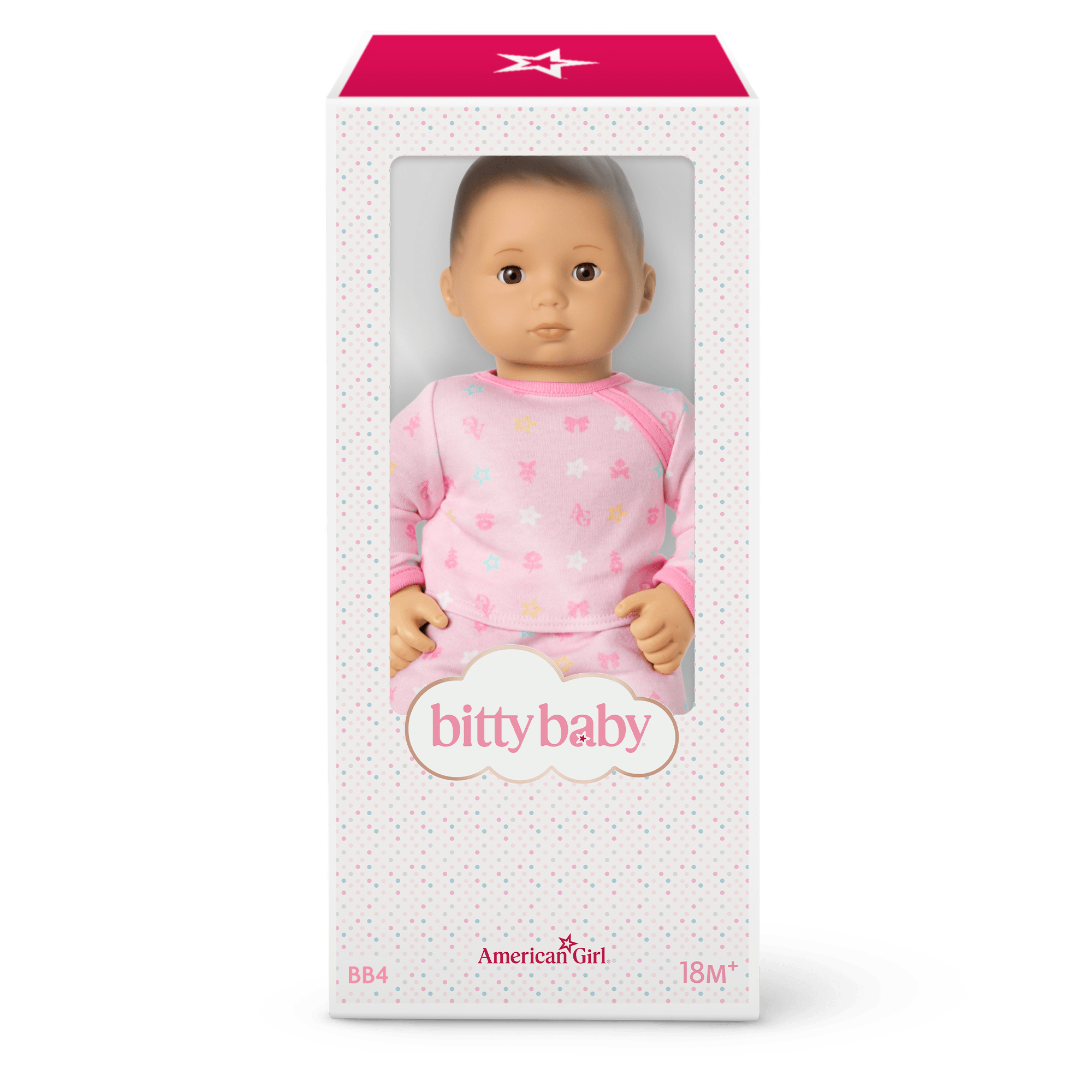 Bitty Baby® Doll #4 with black hair in Pastel Pink - Image 8