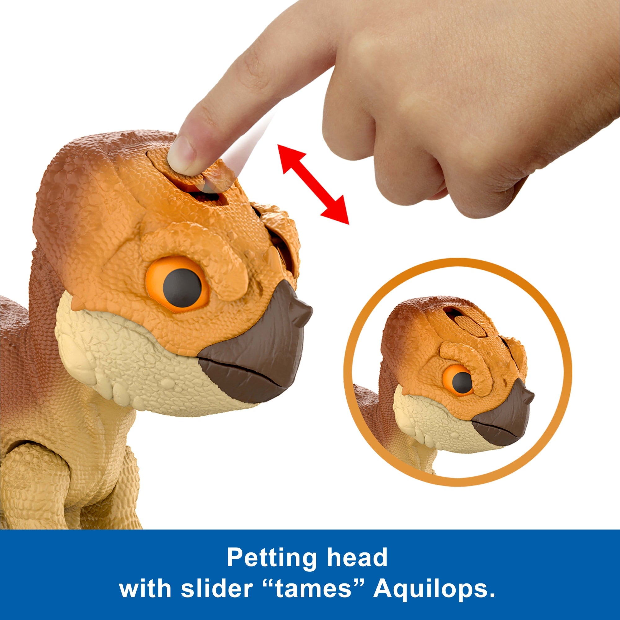 Jurassic World Rebirth Primal Protector Aquilops Dolores Interactive Dinosaur Toy. Attack & Sounds - Image 6