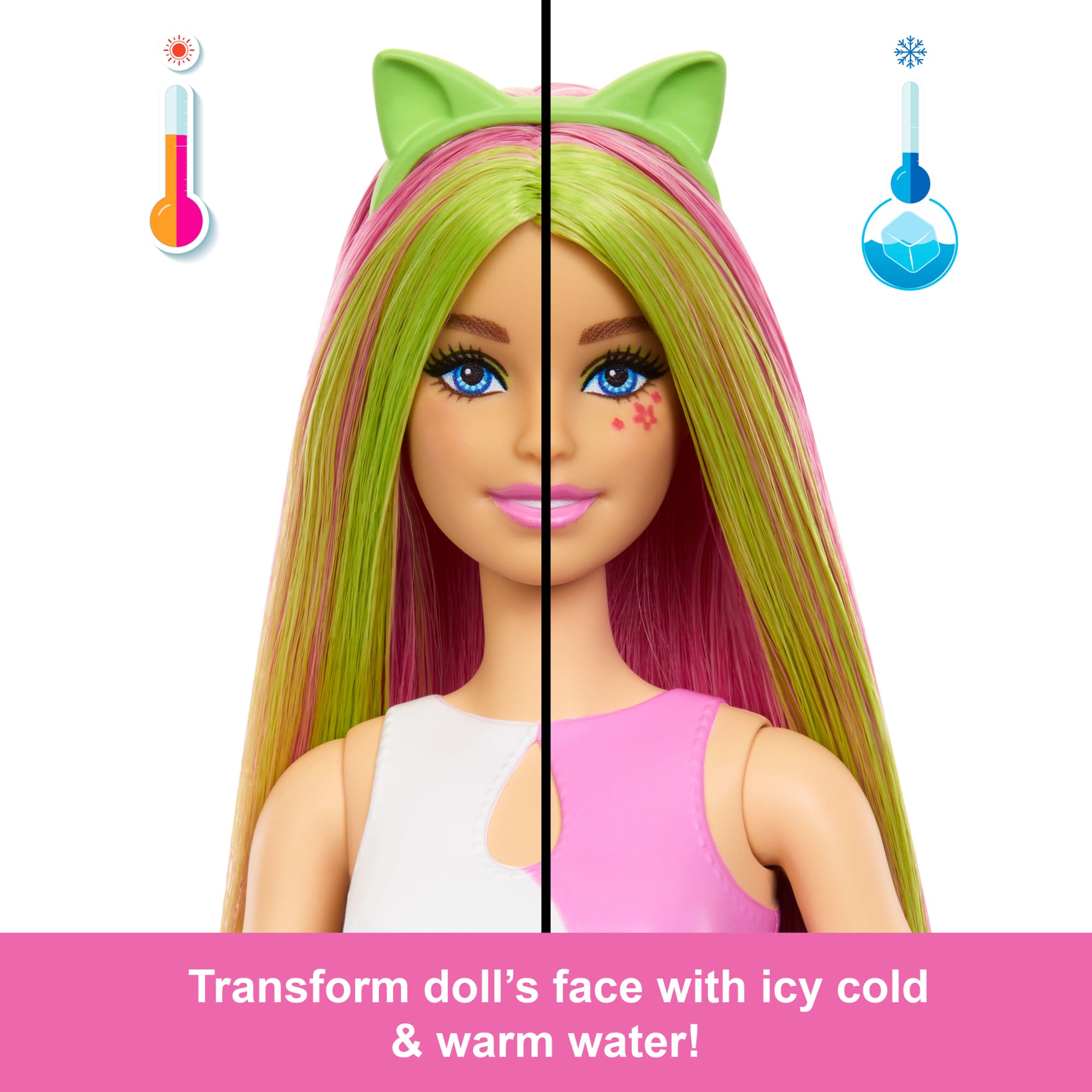 Barbie Pop Reveal Shakes Series Doll & Accessories Set. Scented Cute Kitten Fashion Doll - Image 5