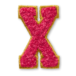 AG™ Letter X Stick-On Patch