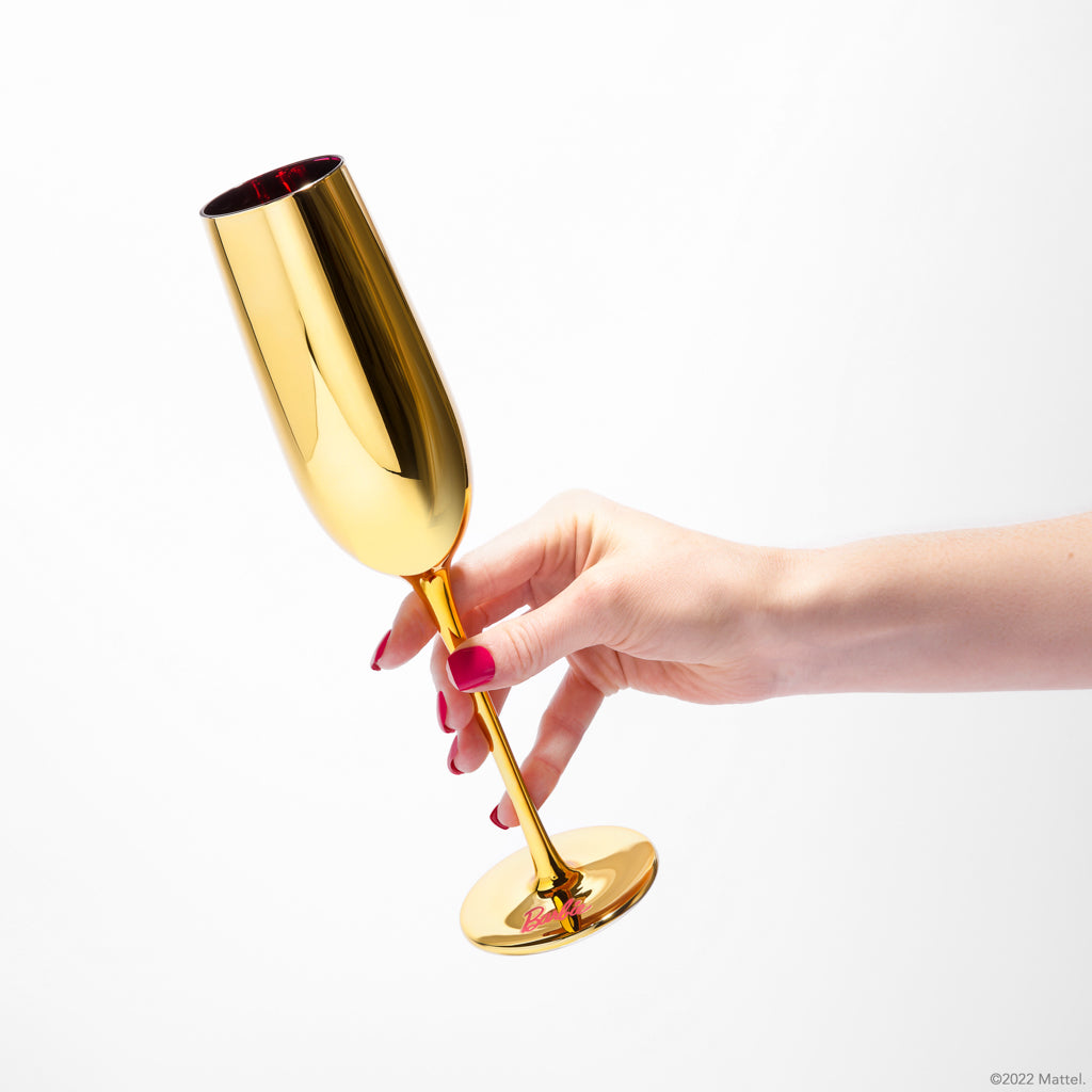 Barbie™ X Dragon Glassware® Dreamhouse™ Champagne Flutes - Image 7
